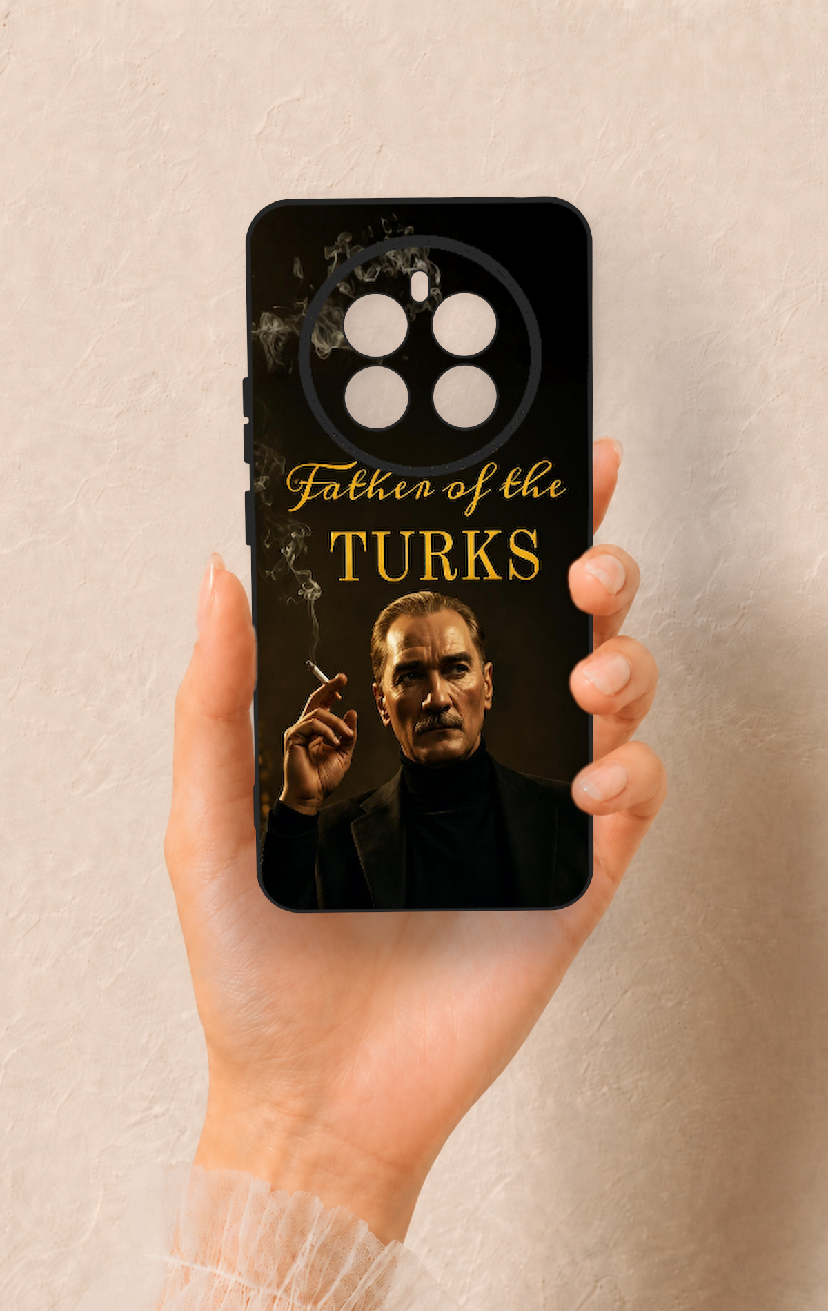 Realme 12 4G Uyumlu Father Of The Turks Desenli Silikon Kılıf