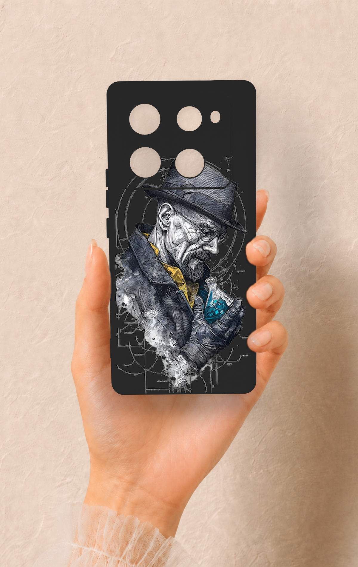 İnfinix Note 40 Pro Uyumlu Walter White Desenli Silikon Kılıf