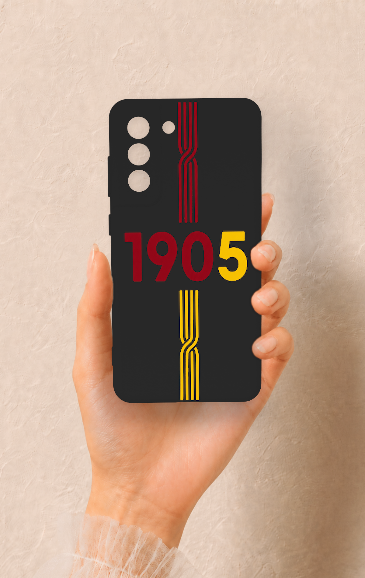 Samsung-S21FE Uyumlu 1905 Kemer Desenli Silikon Kılıf