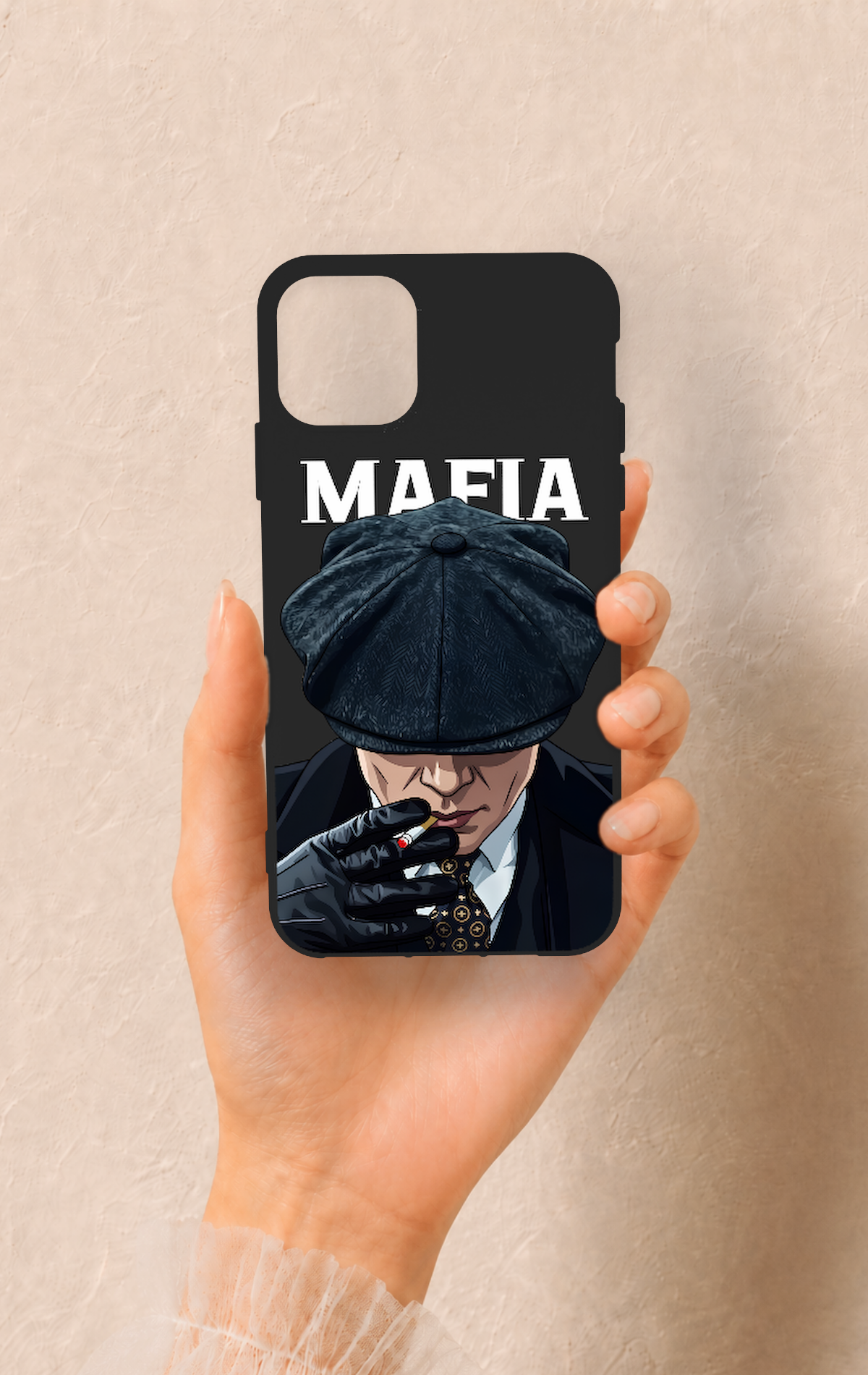 iPhone 11 Pro Max Uyumlu MAFIA Desenli Silikon Kılıf