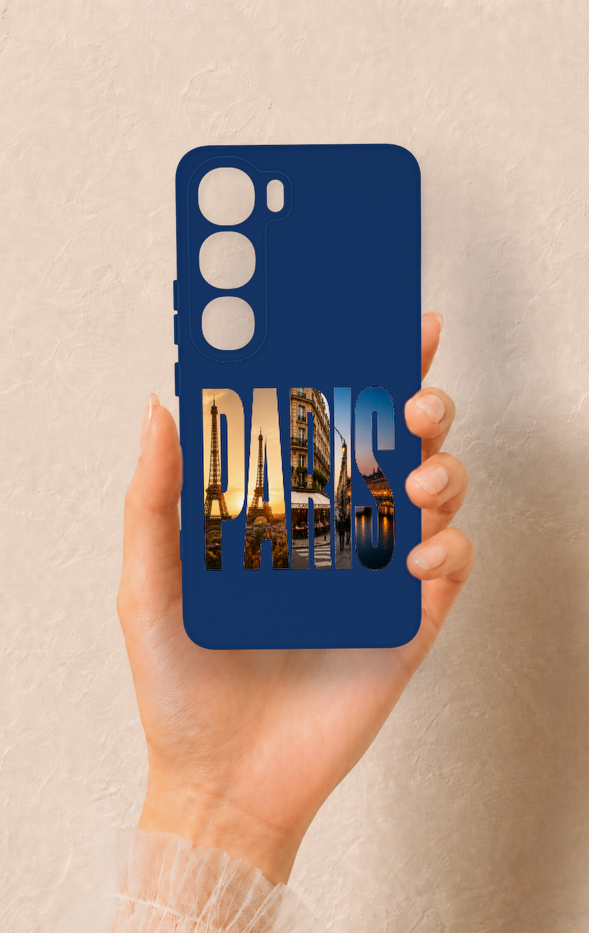 Vivo V40 Lite 5G Uyumlu Paris Desenli Silikon Kılıf