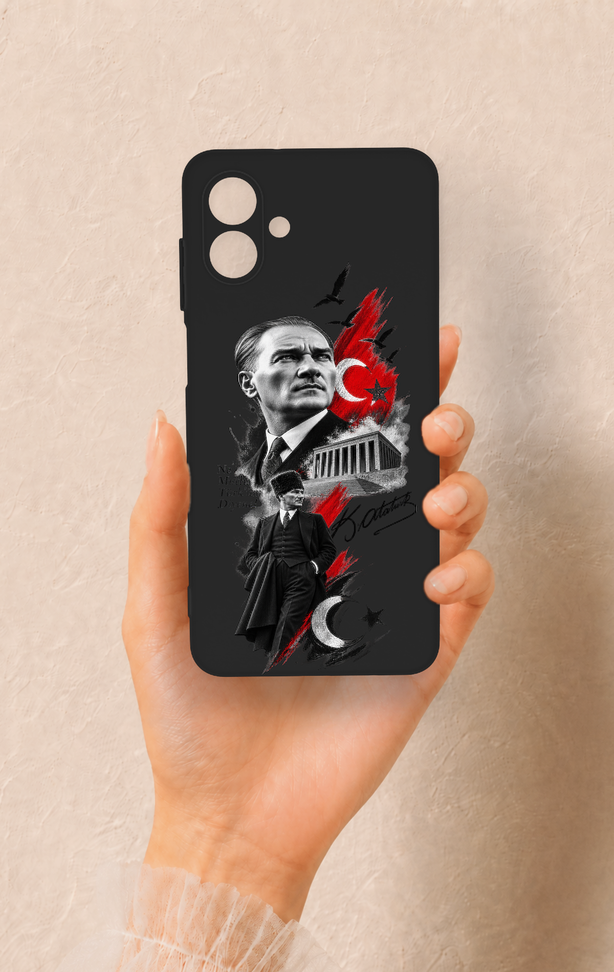 Samsung A07 Uyumlu Atatürk Anıtkabir Desenli Silikon Kılıf