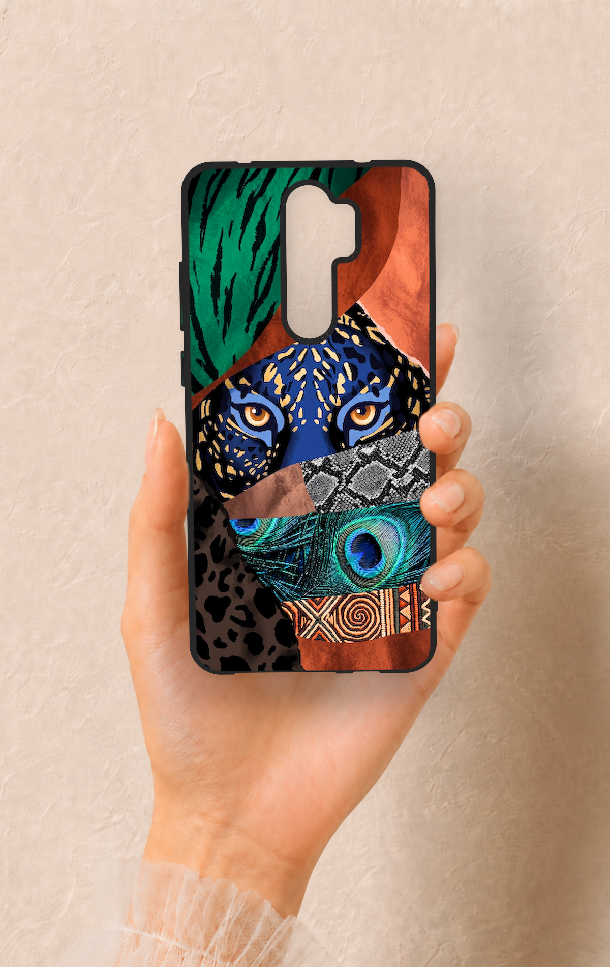 Redmi Note 8 Pro Uyumlu Amazon Kaplan Desenli Silikon Kılıf
