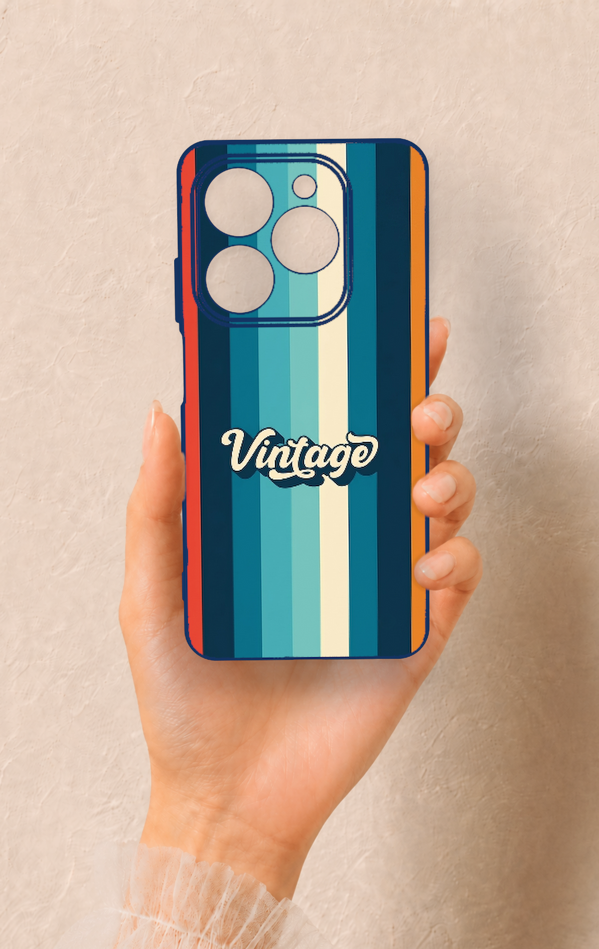 Tecno Spark 20C Uyumlu Vintage Desenli Silikon Kılıf