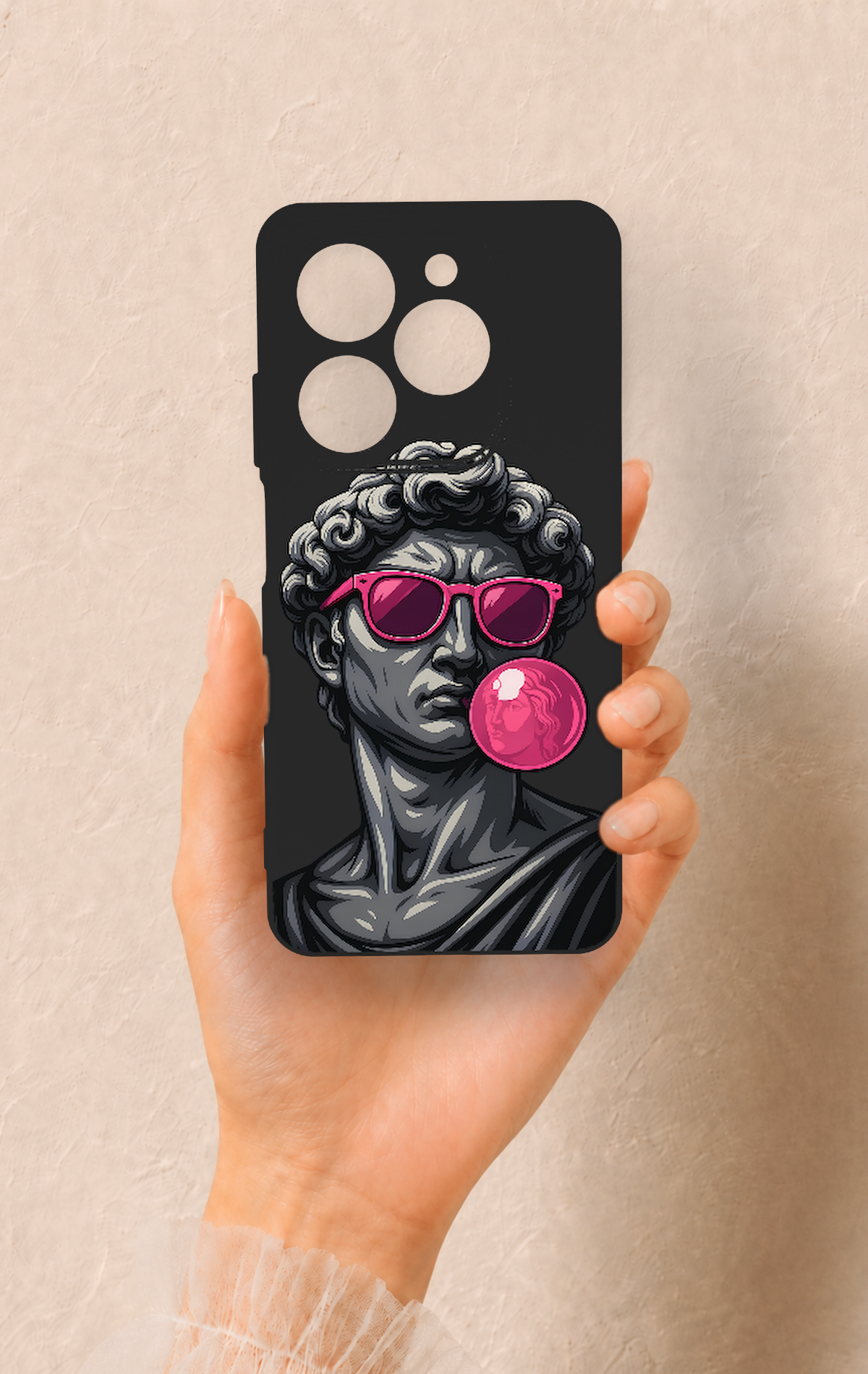 Tecno Spark 20C Uyumlu Pop David Desenli Silikon Kılıf