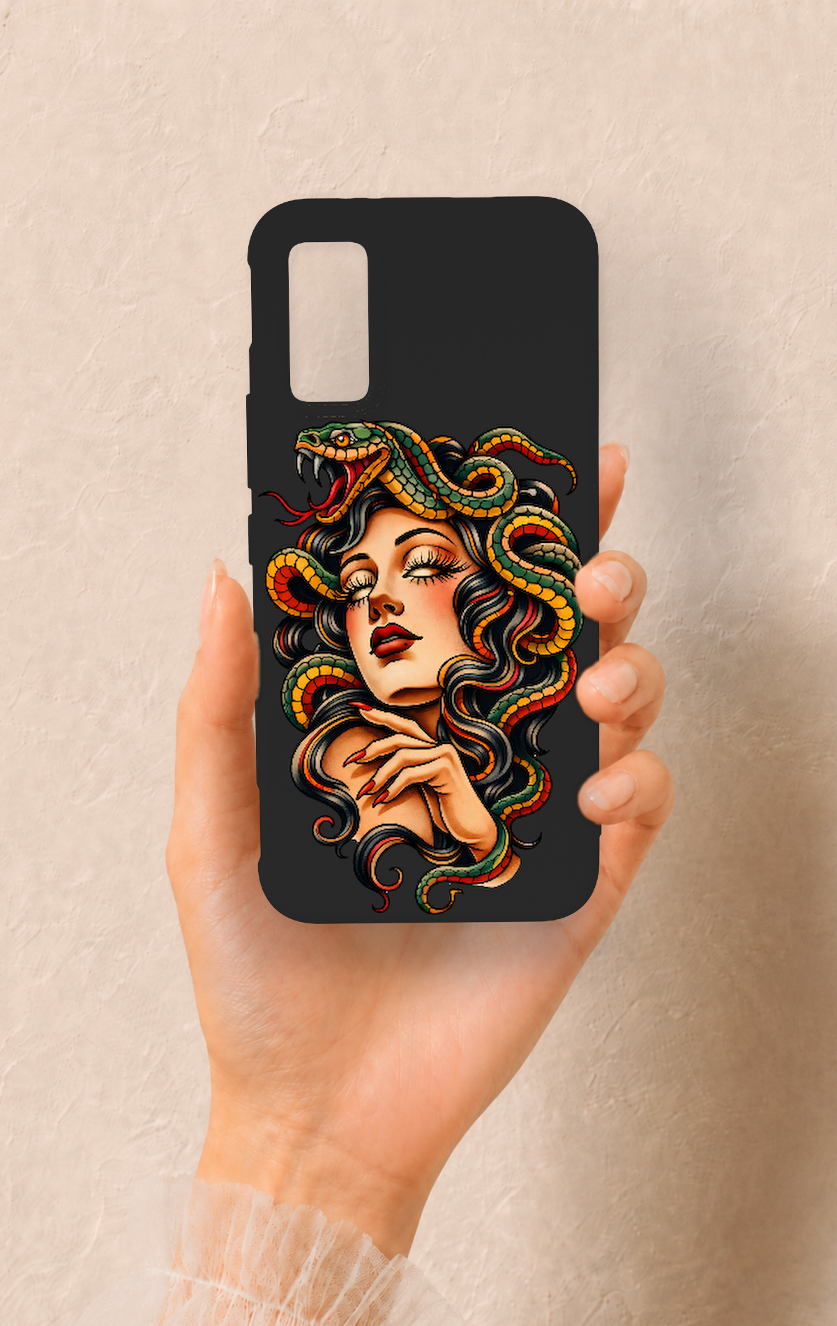 İnfinix Gt 30 Pro Uyumlu Medusa Desenli Silikon Kılıf