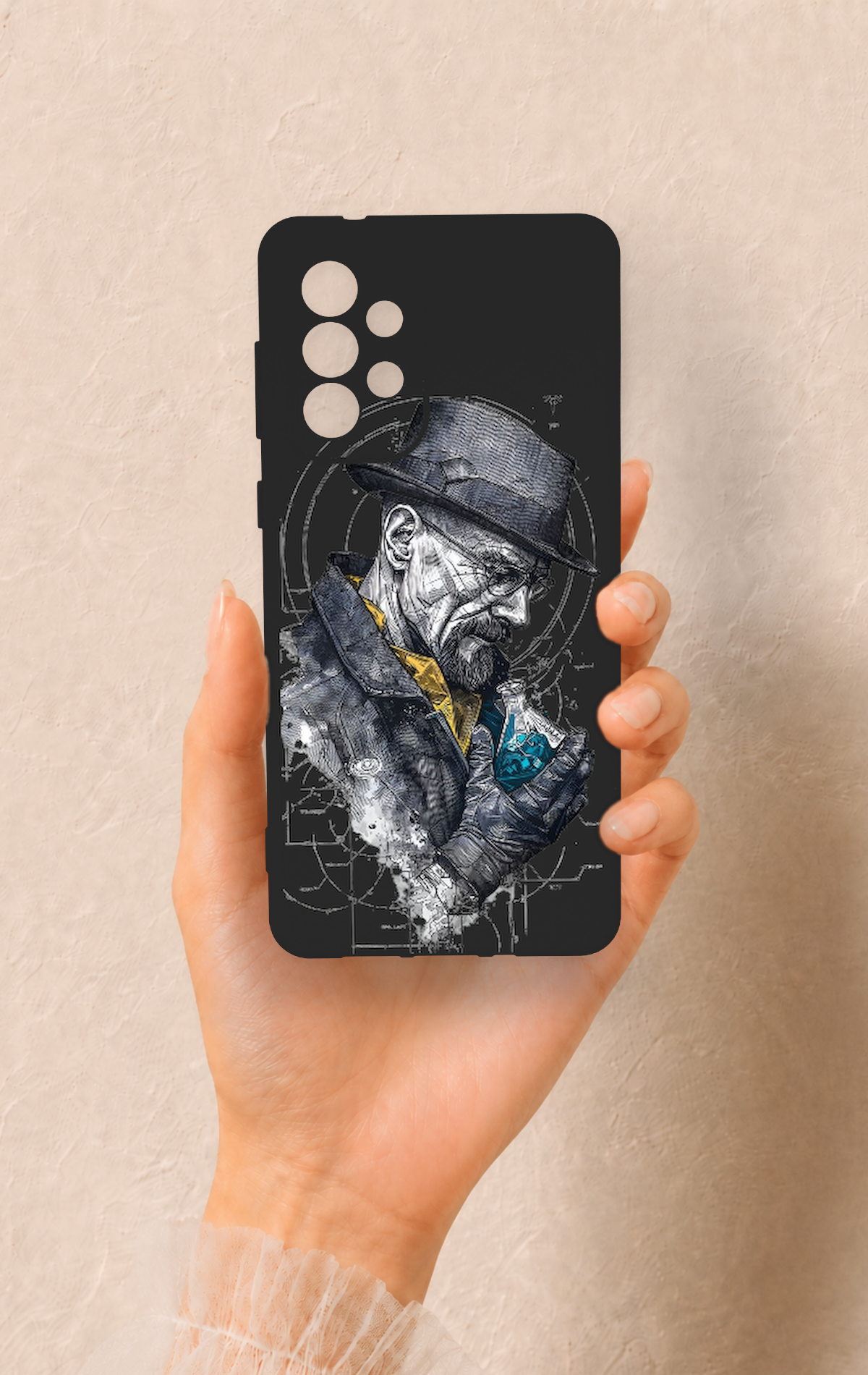 Samsung-A73 Uyumlu Walter White Desenli Silikon Kılıf