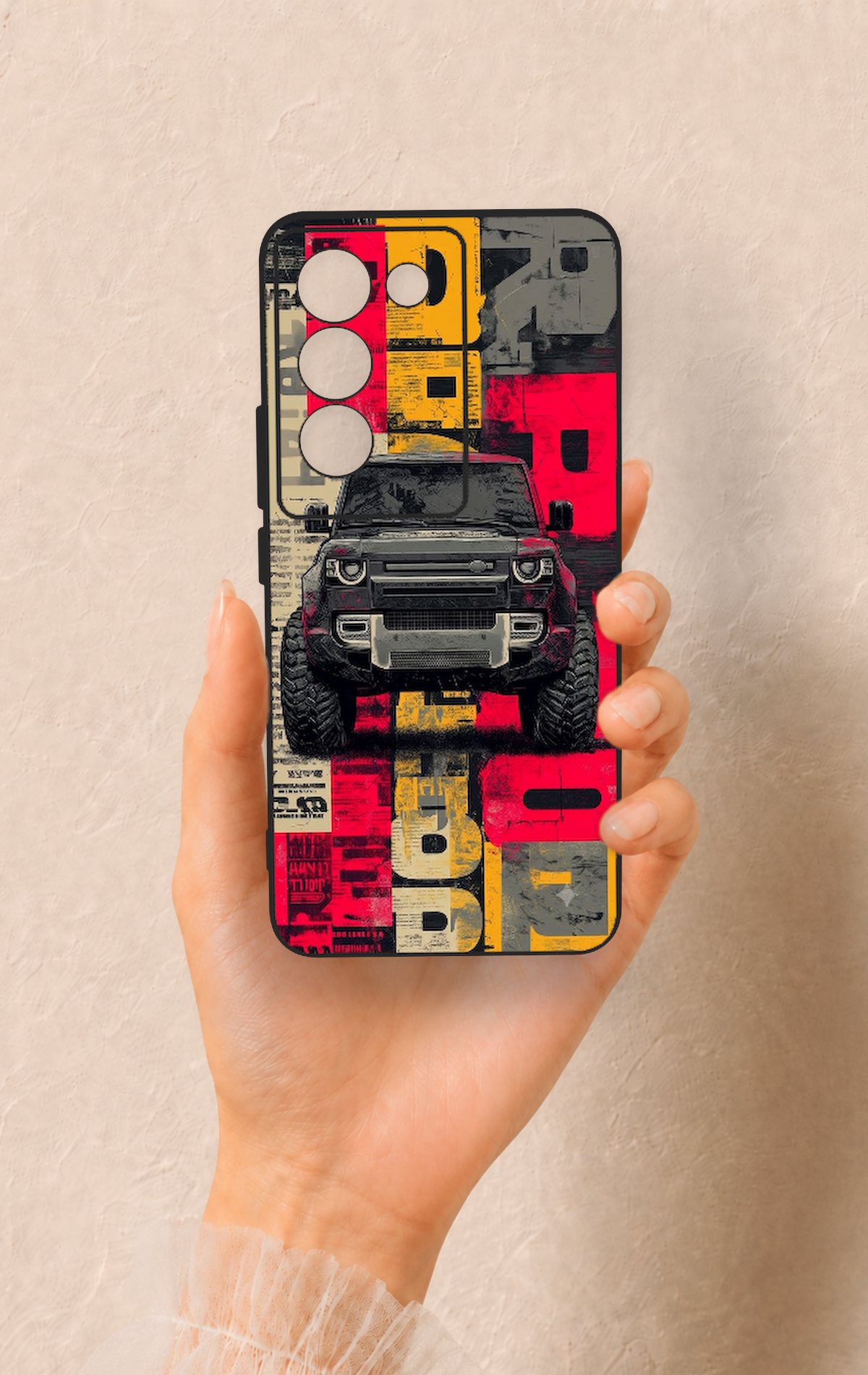 Vivo V30 Lite Uyumlu Defender Truck Desenli Silikon Kılıf