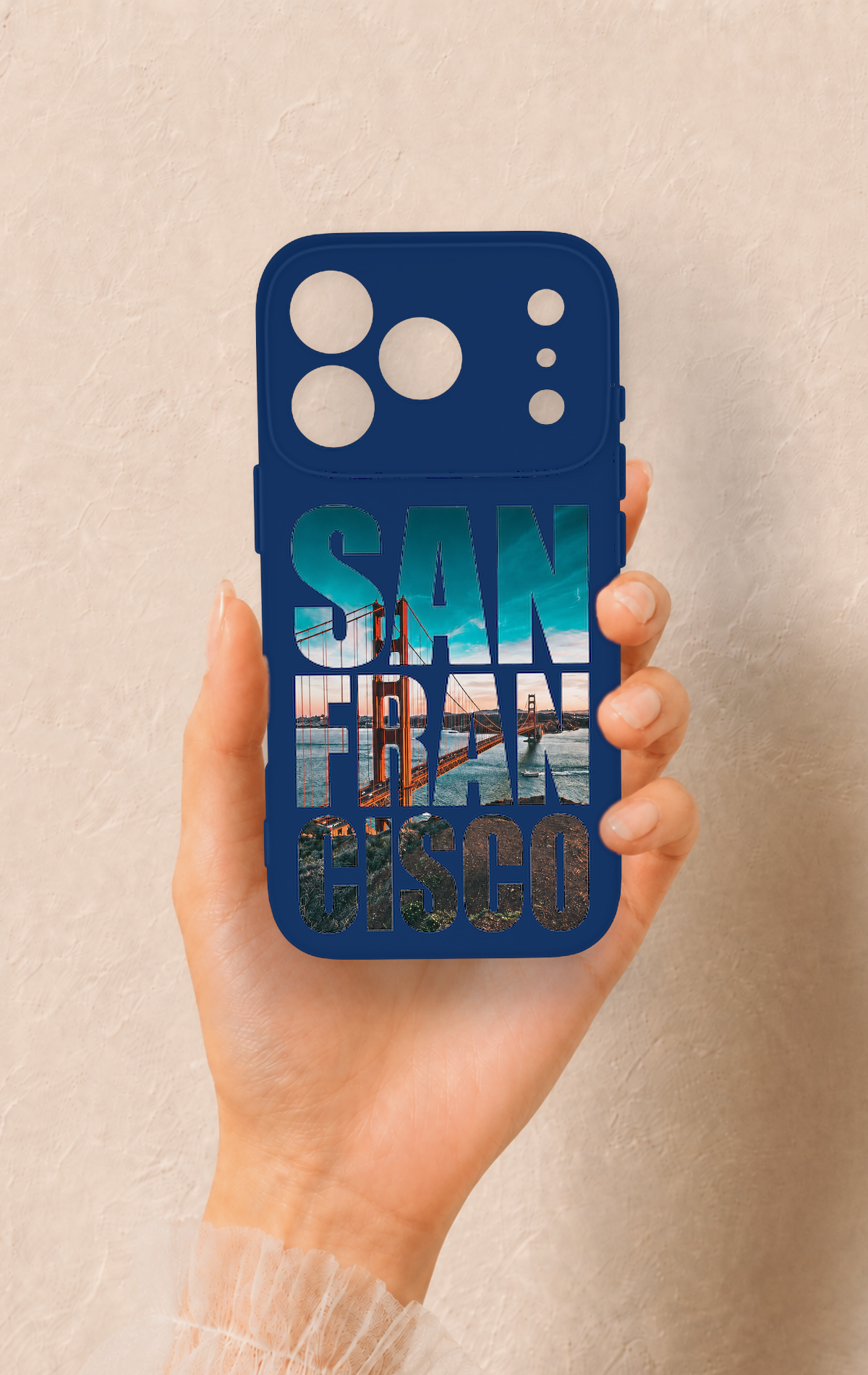 iPhone 17 Pro Uyumlu San Francisco Desenli Silikon Kılıf