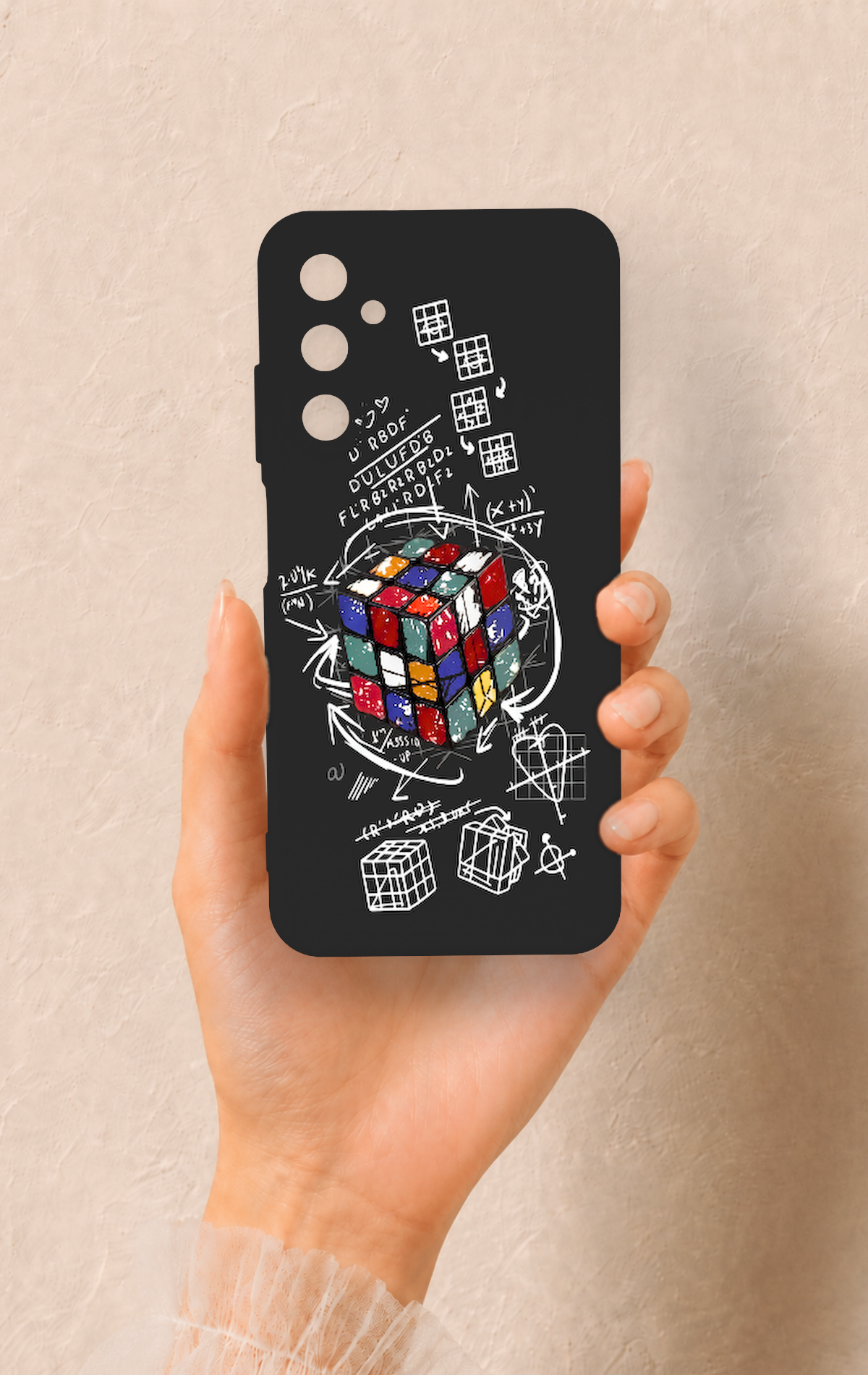 Samsung A05s Uyumlu Rubik Küb Desenli Silikon Kılıf