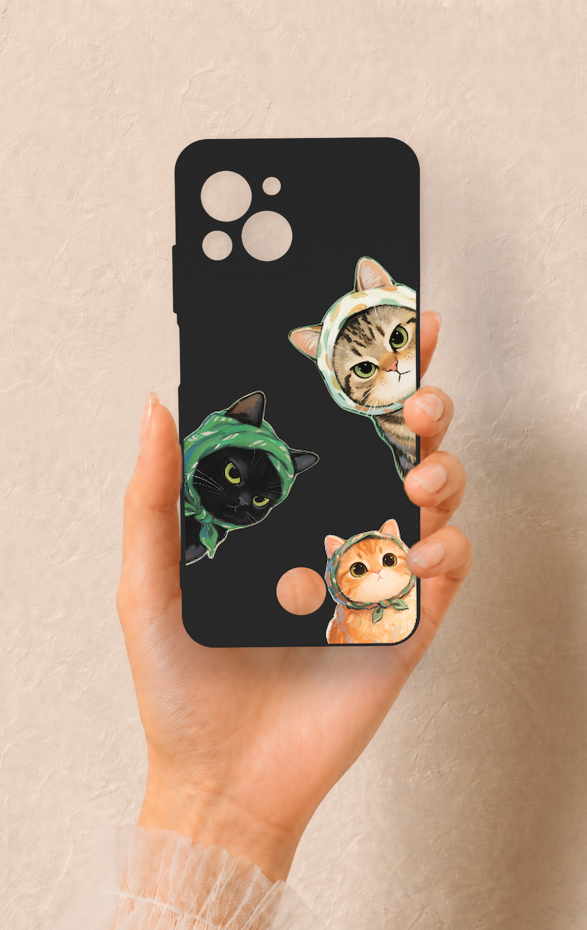 Reeder S23 Pro Max Uyumlu Kedi Ekibi Desenli Silikon Kılıf