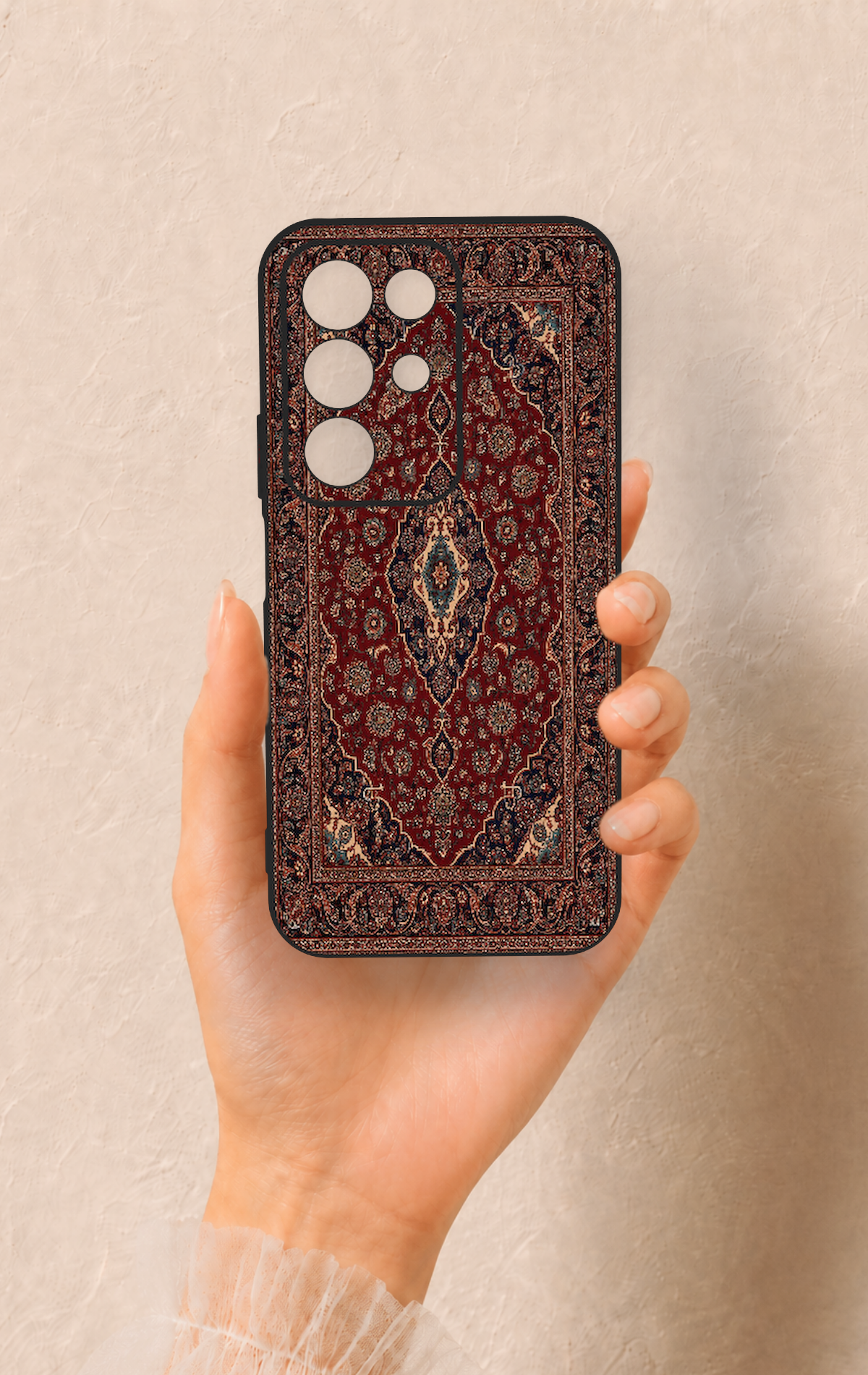 Realme C85 5G Uyumlu Acem Halı Desenli Silikon Kılıf