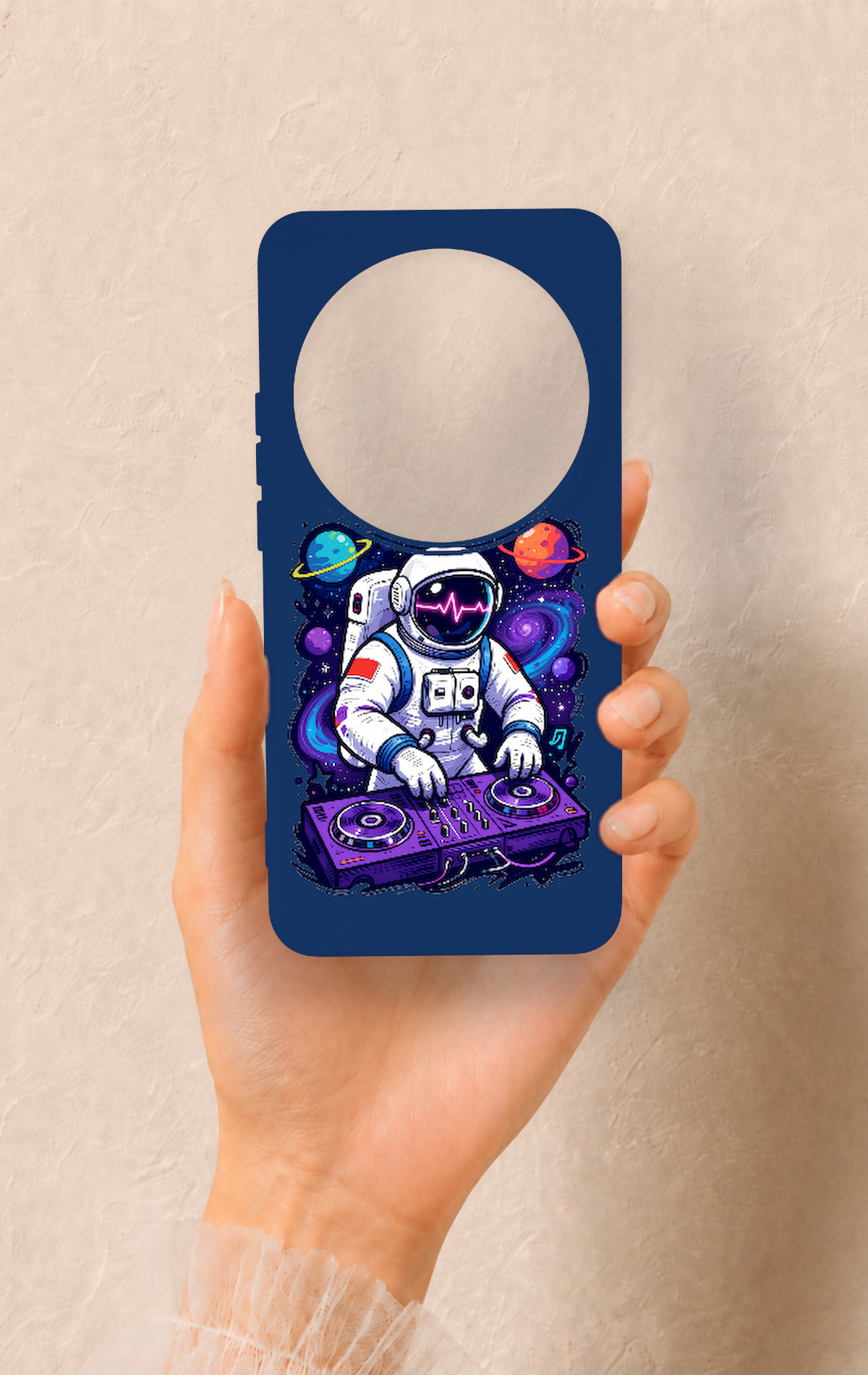 Xiomi Mi 15 Ultra Uyumlu Astronot DJ Desenli Silikon Kılıf