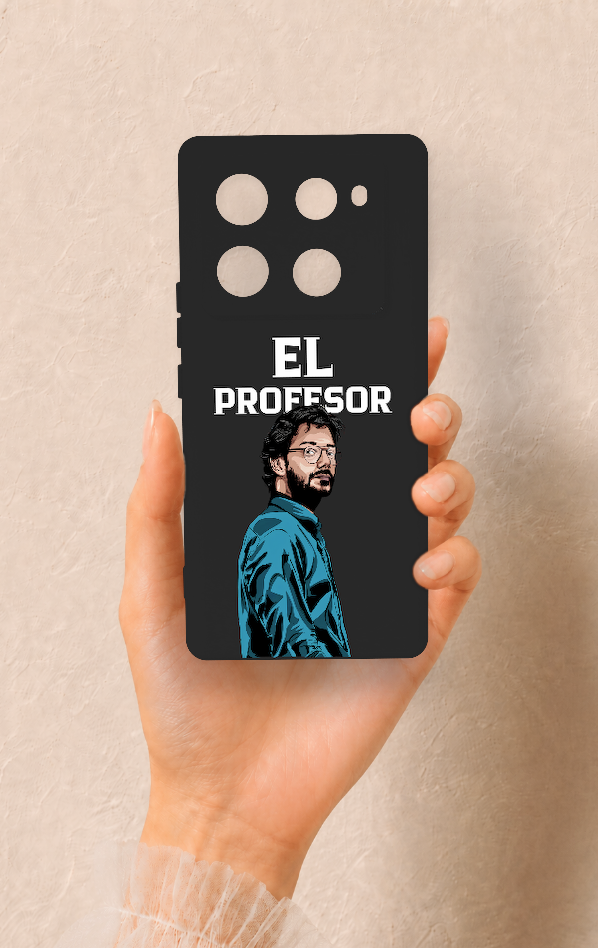 İnfinix Note 40 Pro Uyumlu El Profesor Desenli Silikon Kılıf