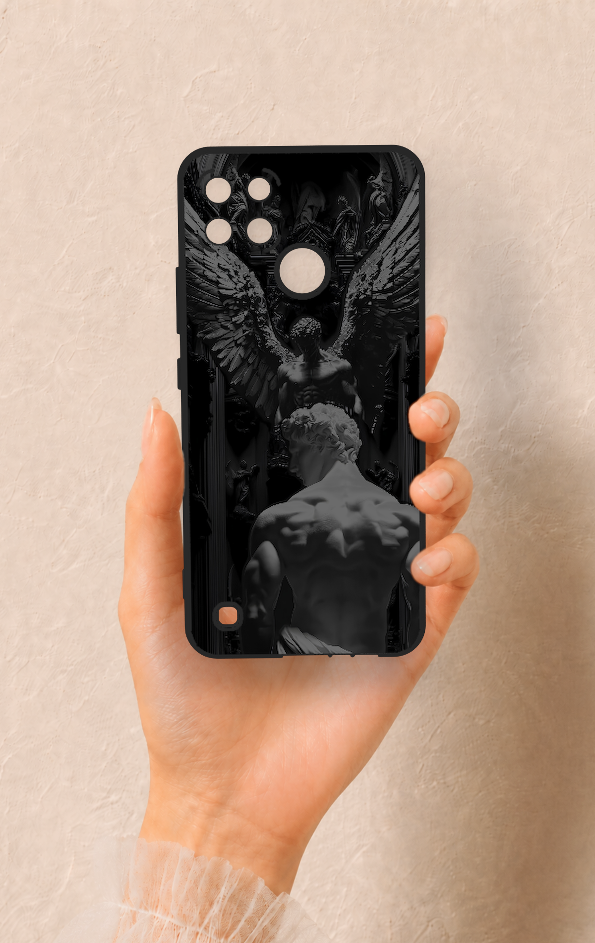 Realme C21Y Uyumlu Icarus Desenli Silikon Kılıf
