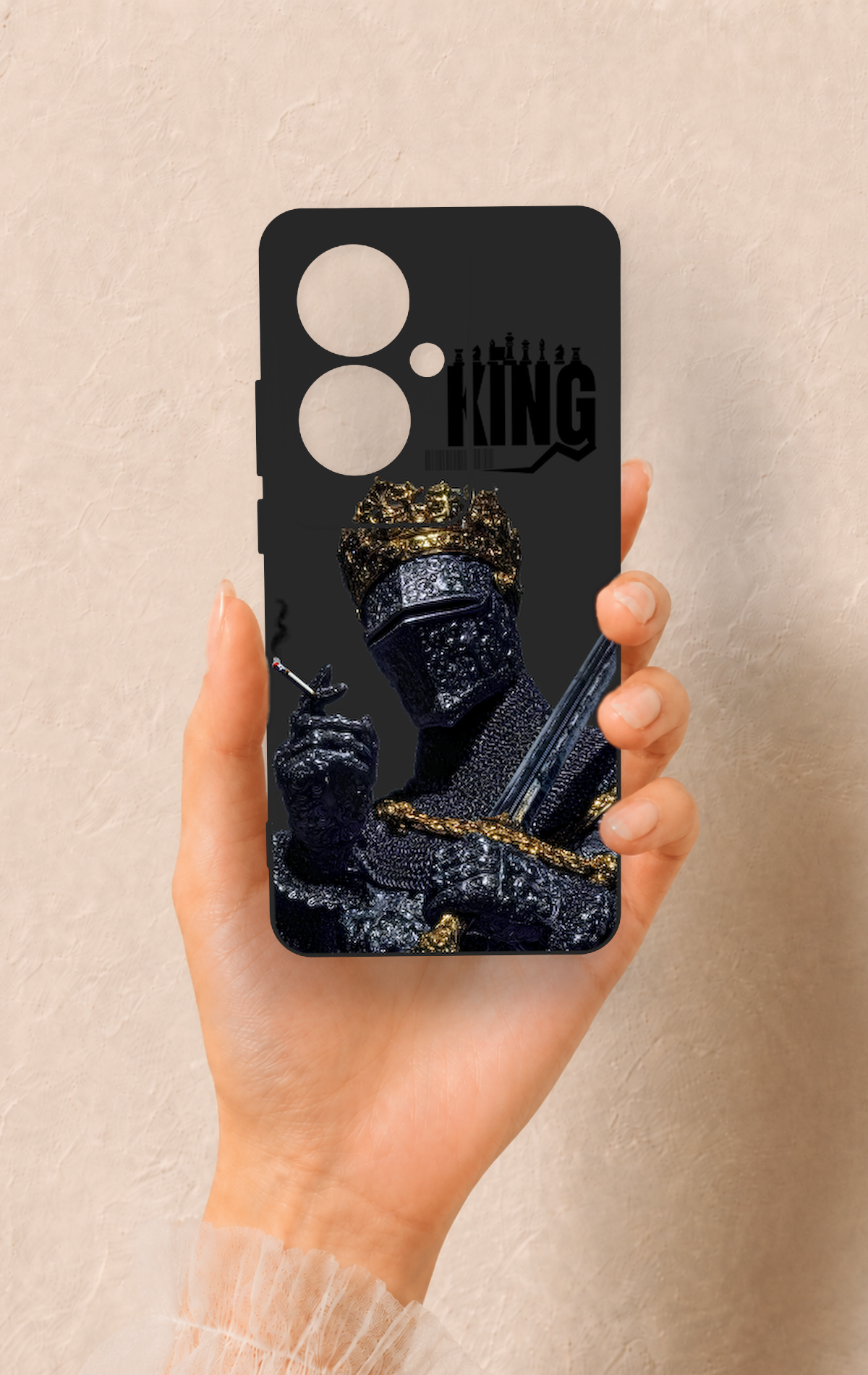 Oppo Reno 11F Uyumlu King Desenli Silikon Kılıf