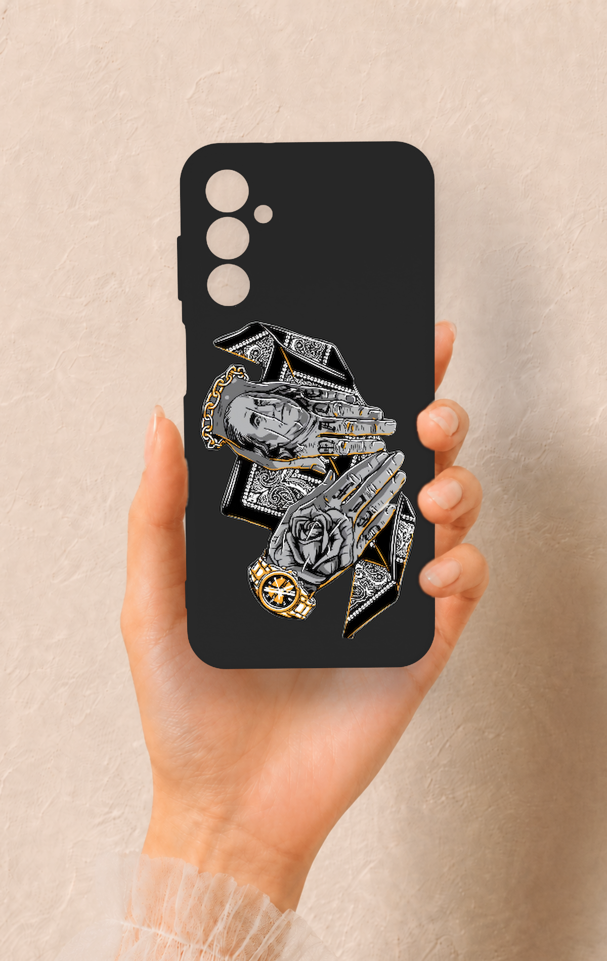 Samsung M14 Uyumlu Self Made Desenli Silikon Kılıf