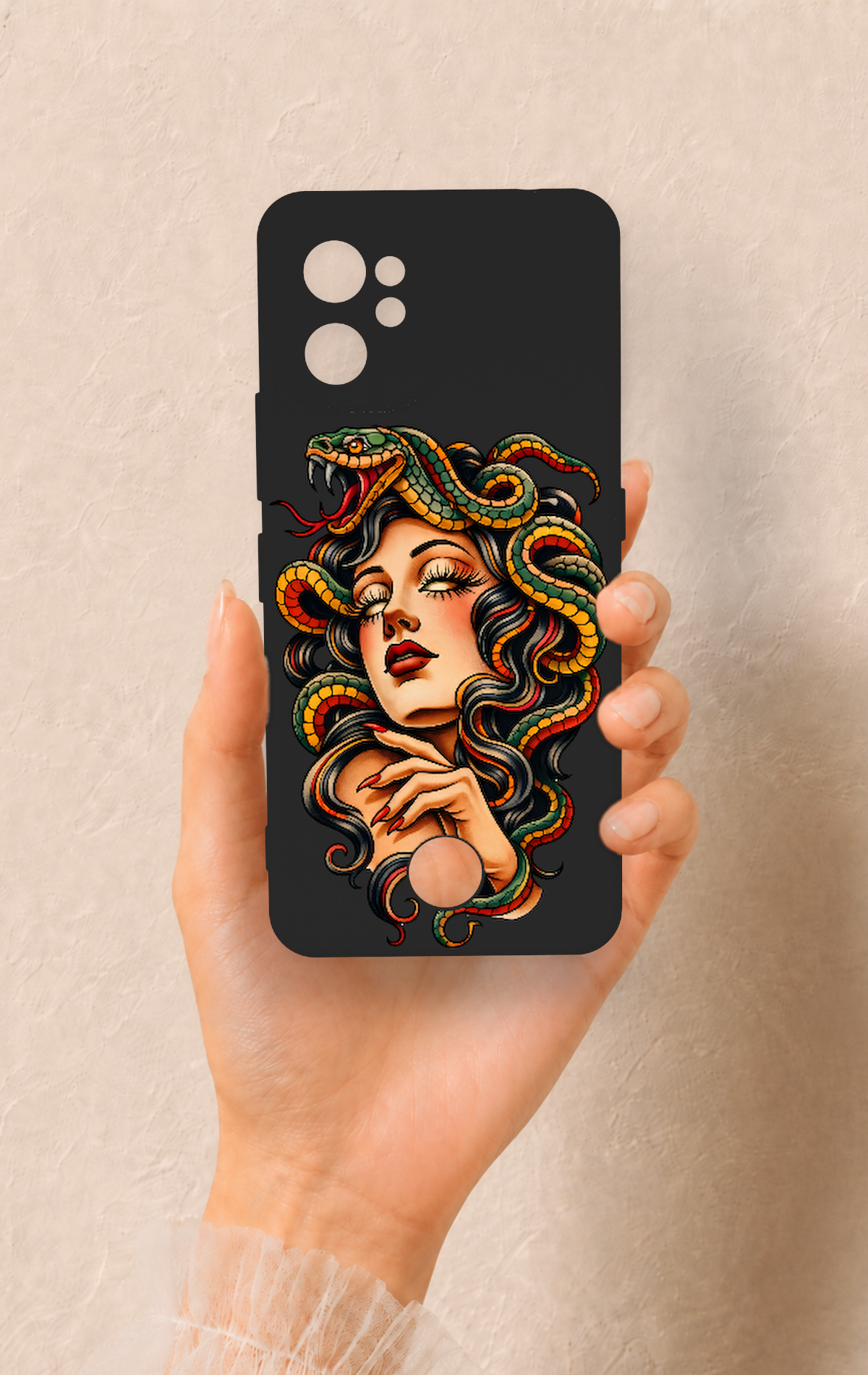 Reeder S19 Max Pro Uyumlu Medusa Desenli Silikon Kılıf