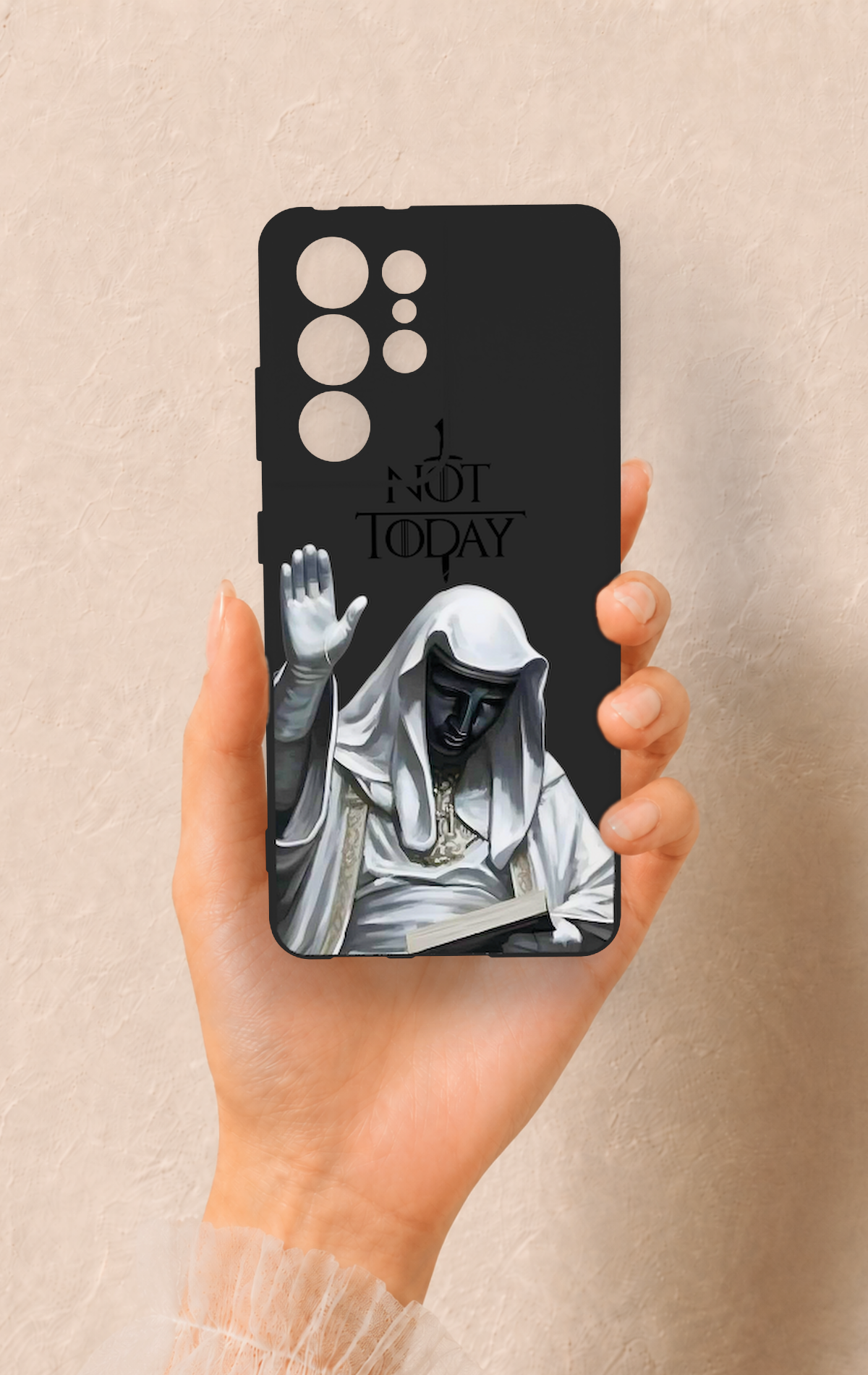 Samsung S21 Ultra Uyumlu Not Today Desenli Silikon Kılıf