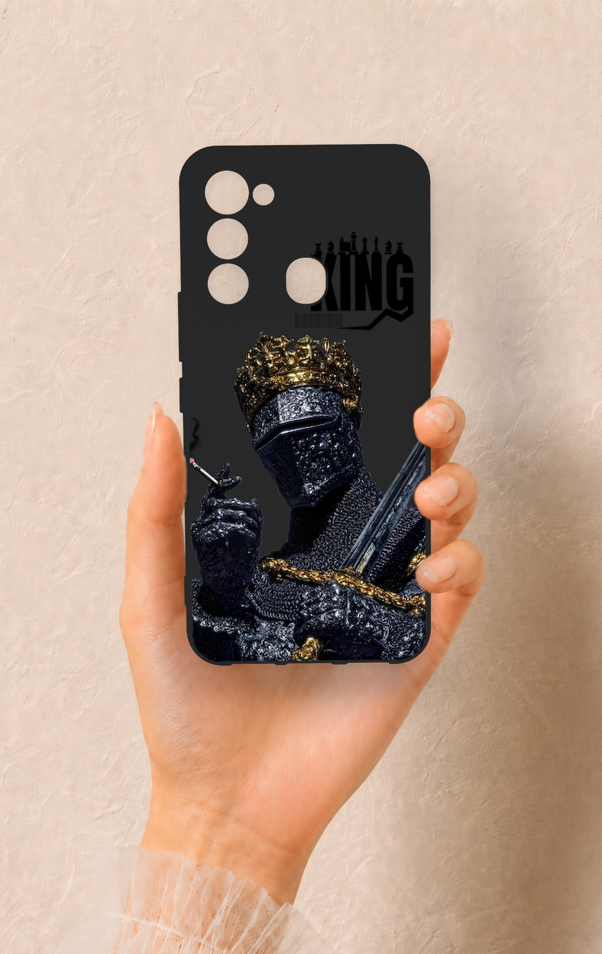 Tecno Spark 8C Uyumlu King Desenli Silikon Kılıf