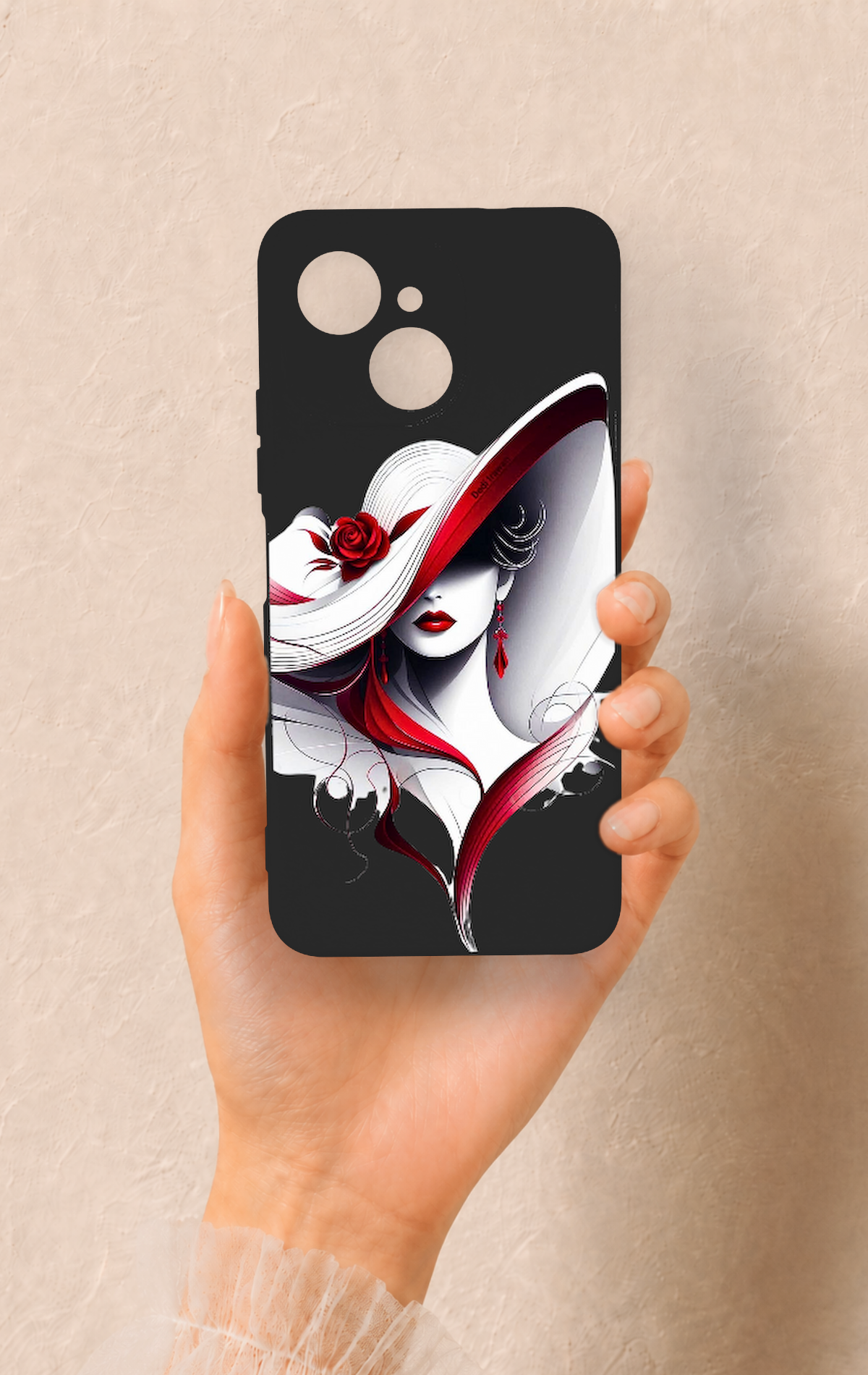 Tecno Spark 40C Uyumlu Matmazel Desenli Silikon Kılıf