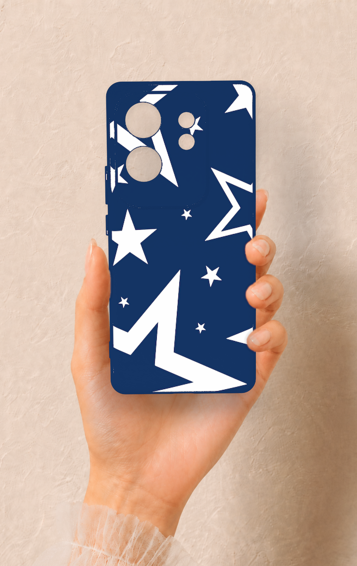İnfinix Zero 30 Uyumlu Mega Star Desenli Silikon Kılıf