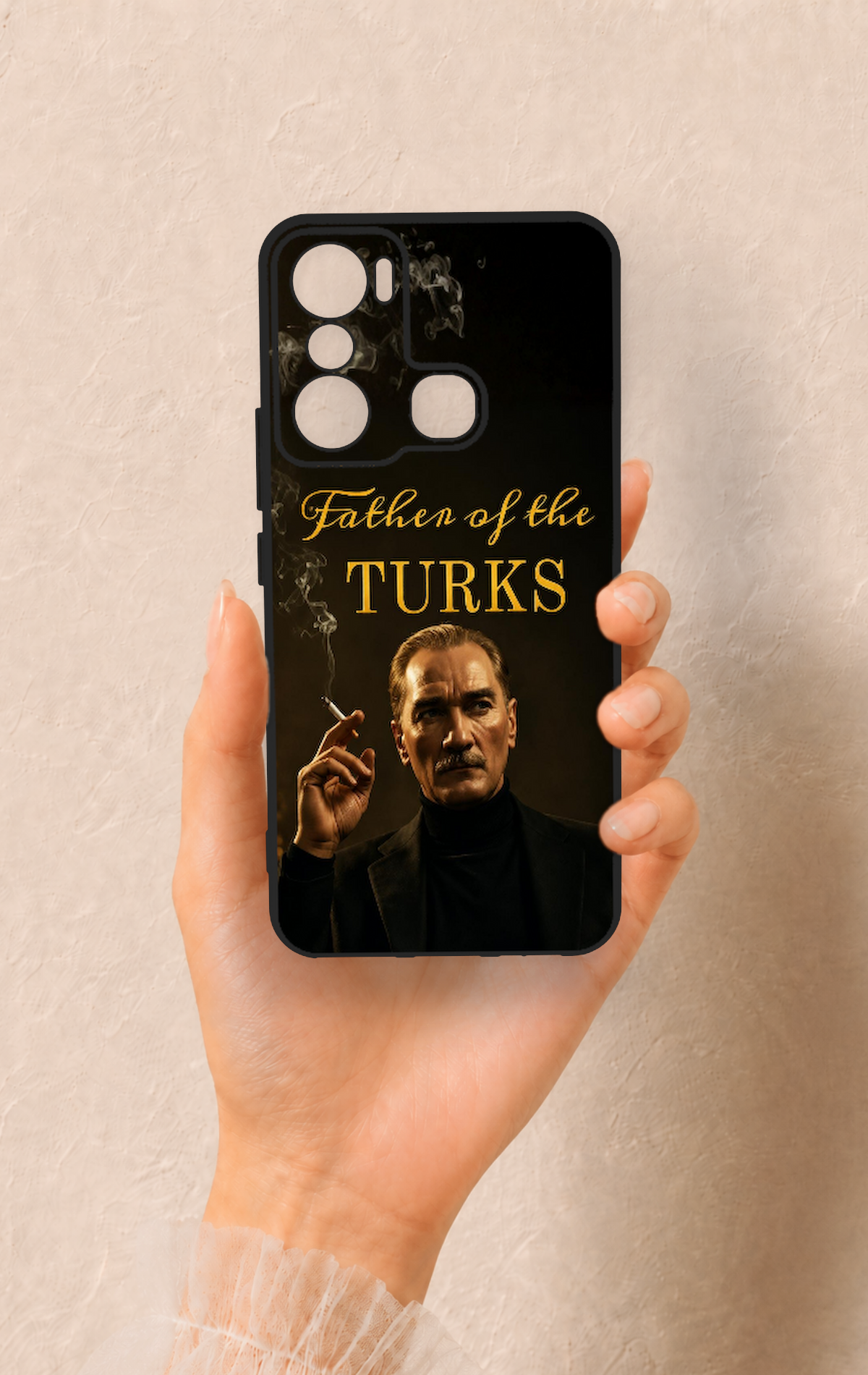 İnfinix Hot 20i Uyumlu Father Of The Turks Desenli Silikon Kılıf