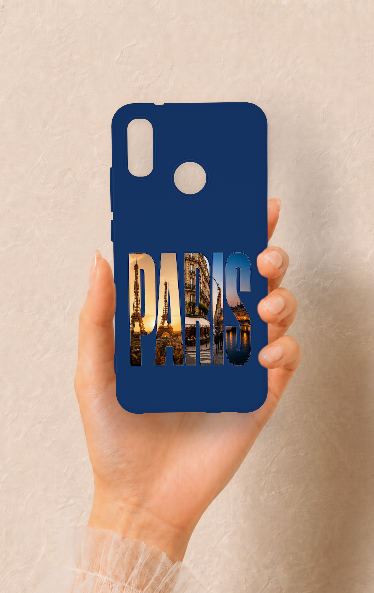 Huawei P20 Lite Uyumlu Paris Desenli Silikon Kılıf