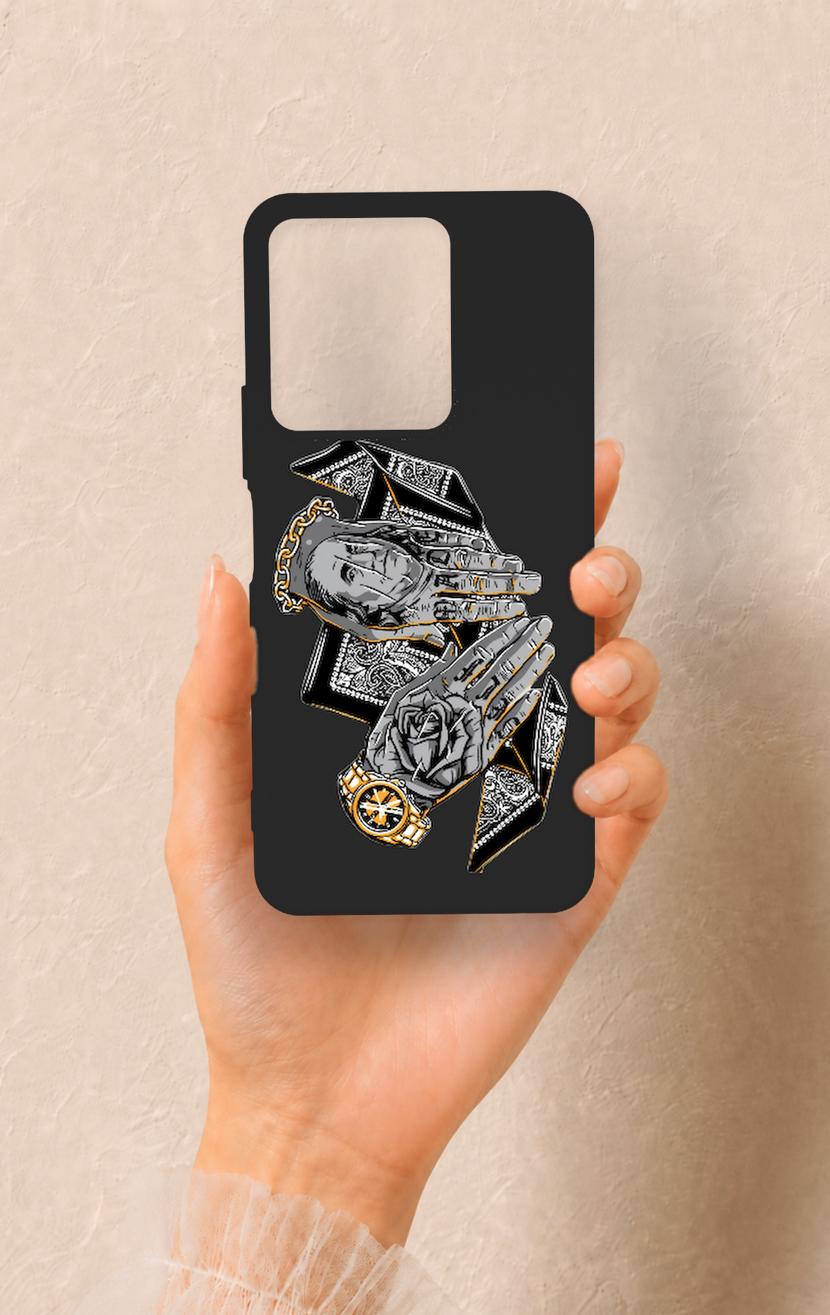 Vivo Y35 Uyumlu Self Made Desenli Silikon Kılıf