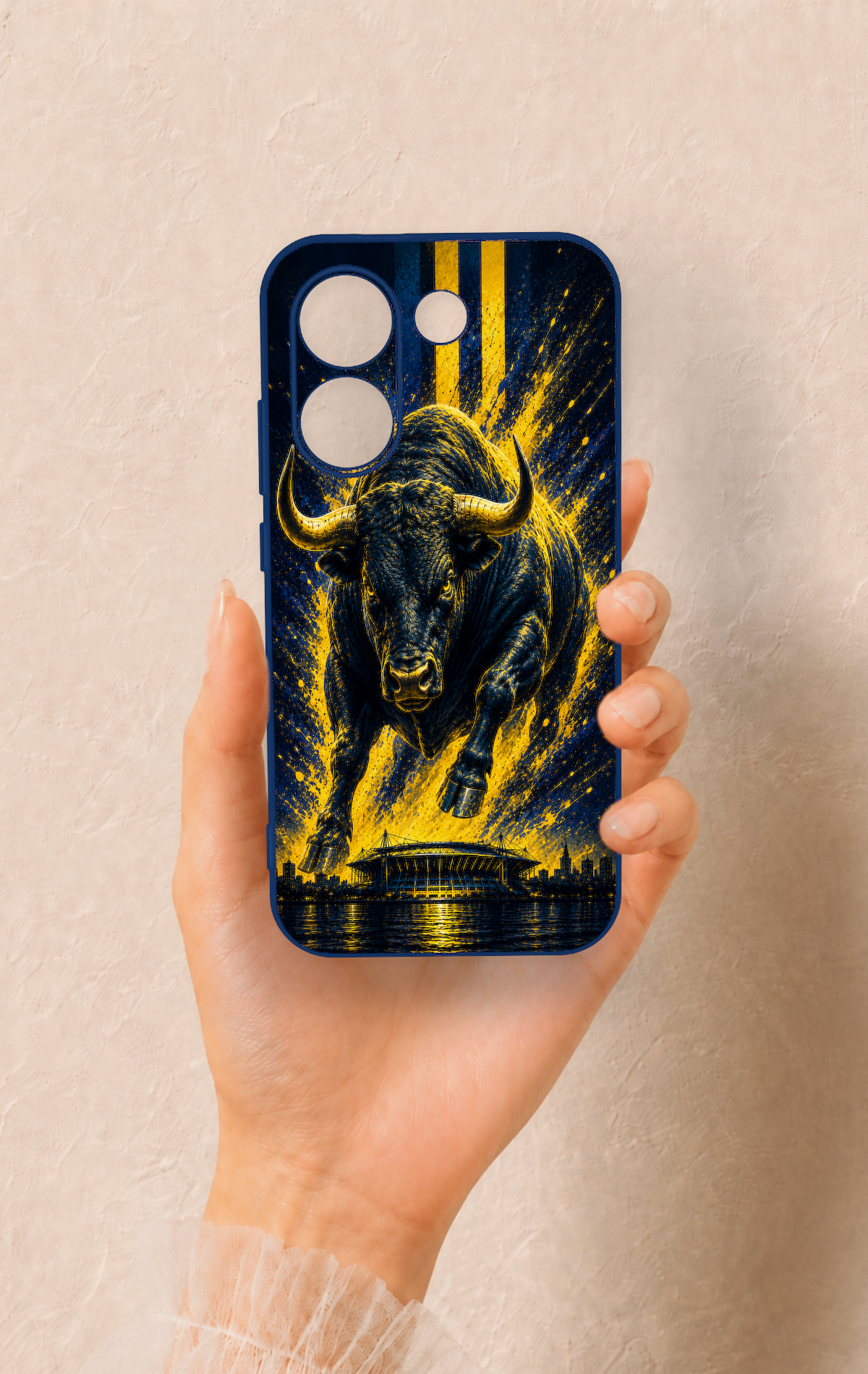 Poco X8 Pro Uyumlu Kadiköy Boğası Desenli Silikon Kılıf