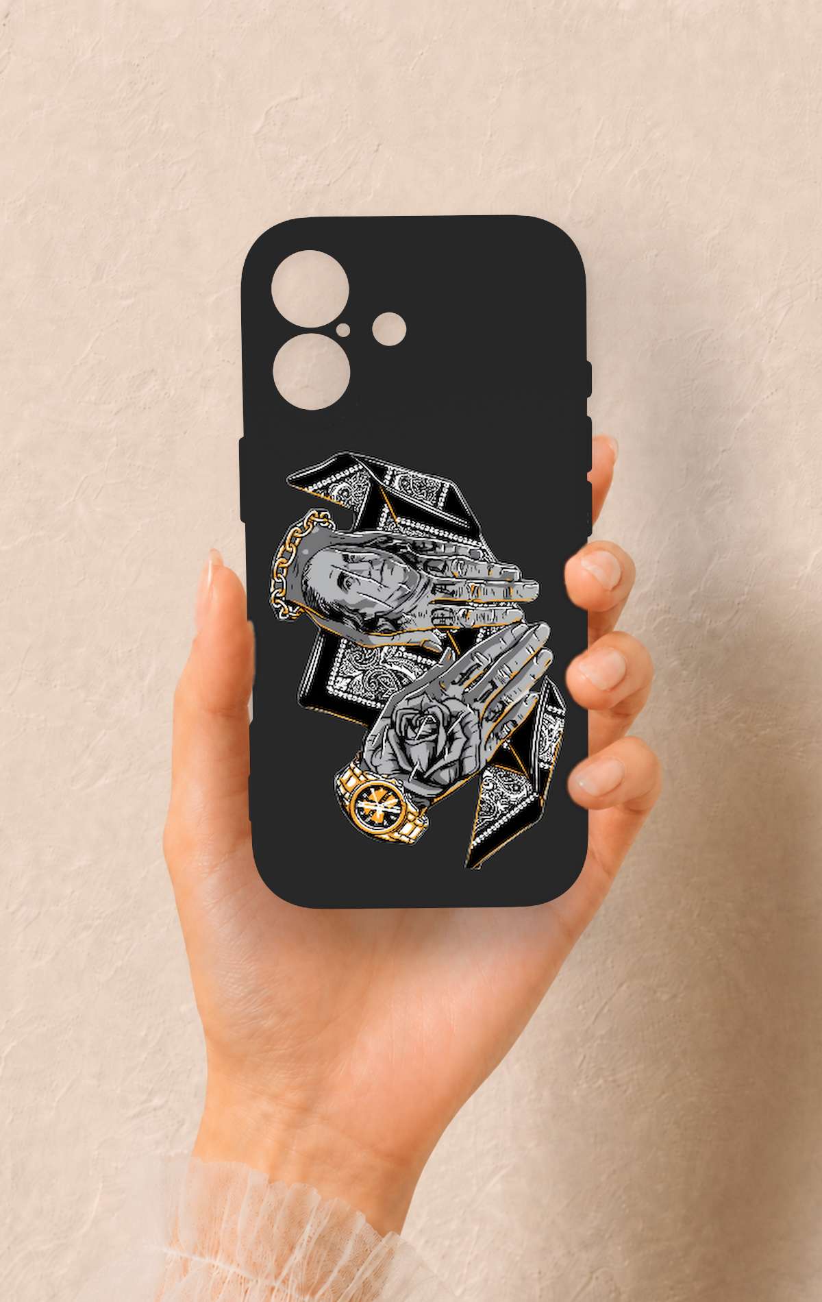 iPhone 17 Uyumlu Self Made Desenli Silikon Kılıf