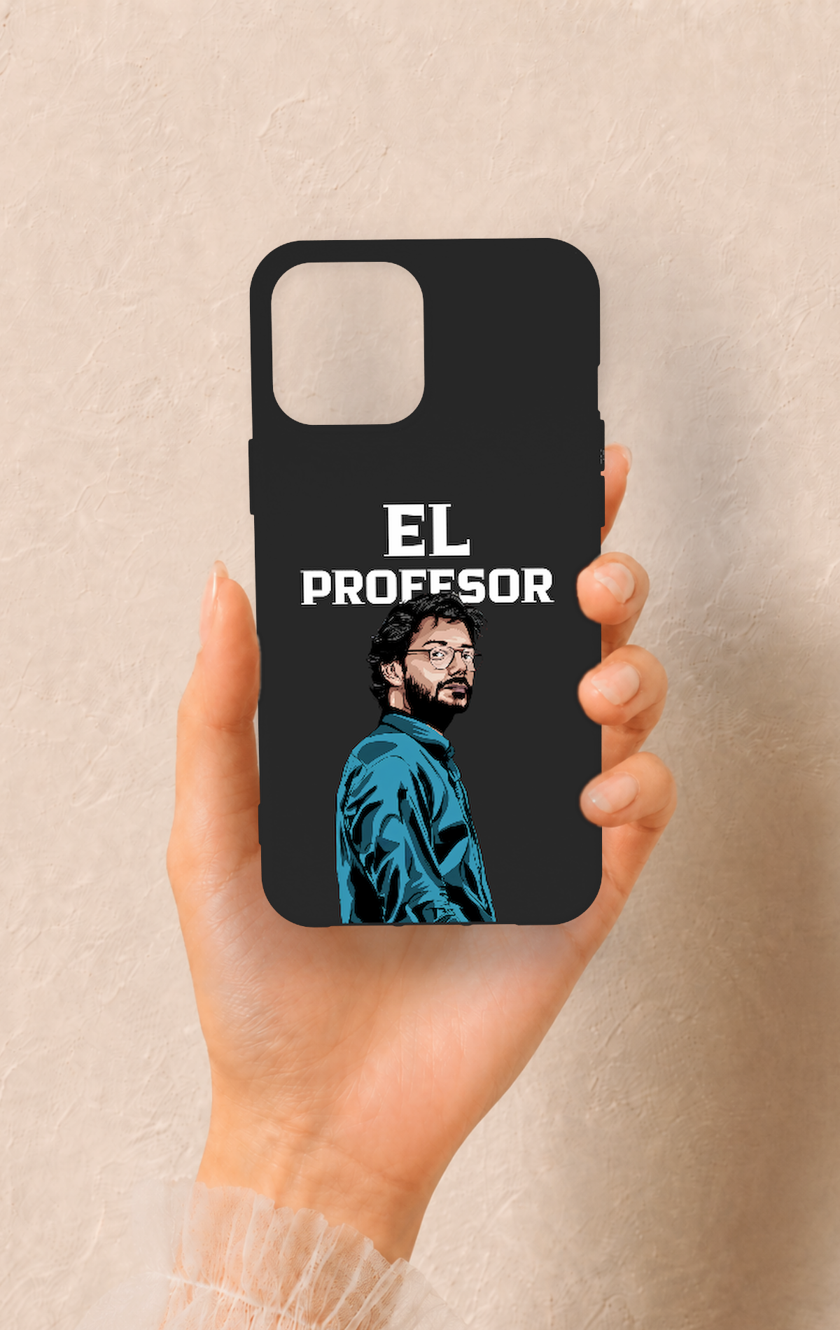 iPhone 12 Pro Max Uyumlu El Profesor Desenli Silikon Kılıf