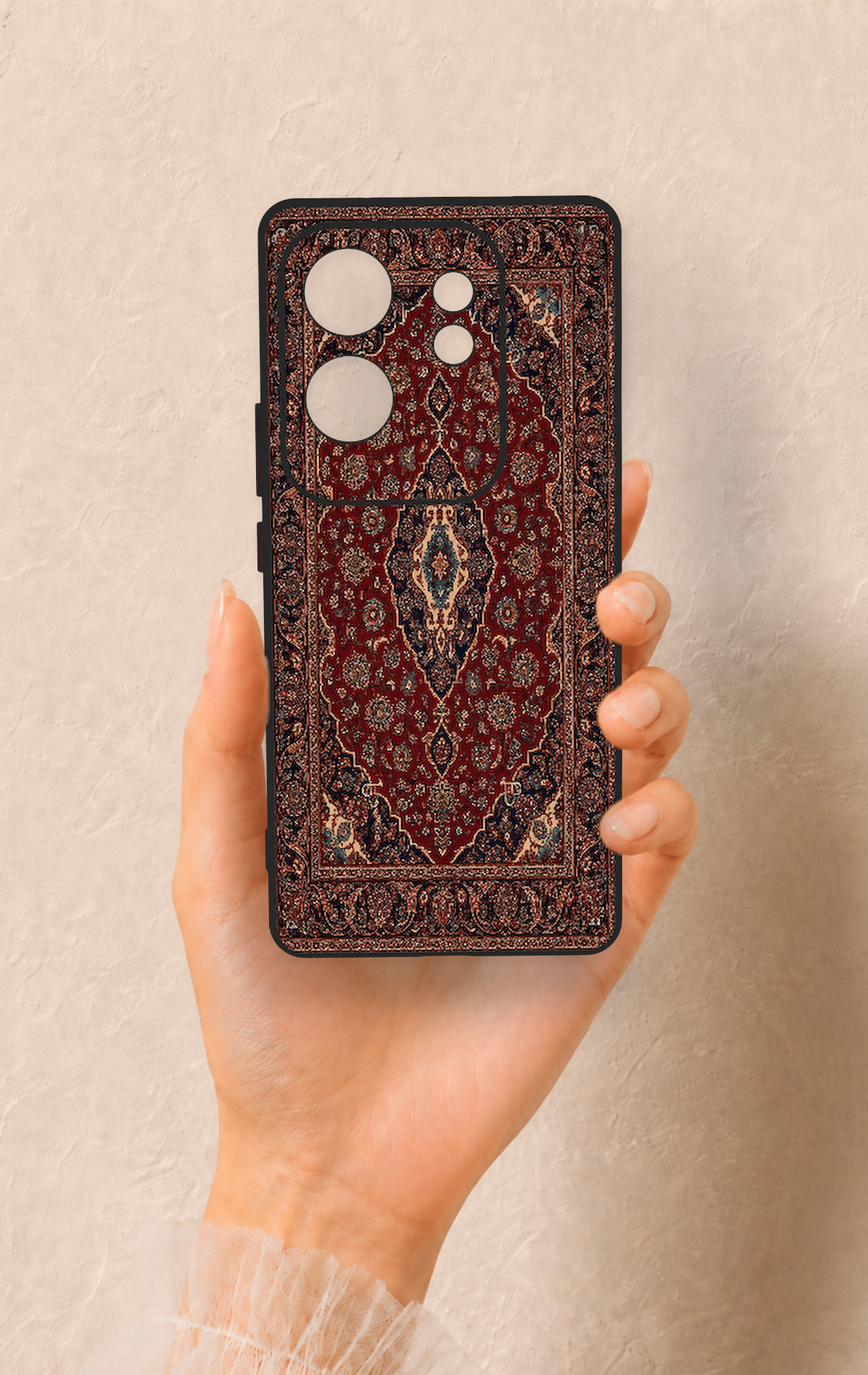 İnfinix Zero 30 Uyumlu Acem Halı Desenli Silikon Kılıf