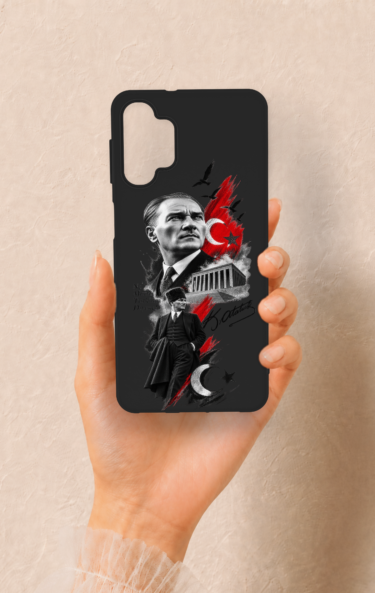 Samsung A32 Uyumlu Atatürk Anıtkabir Desenli Silikon Kılıf