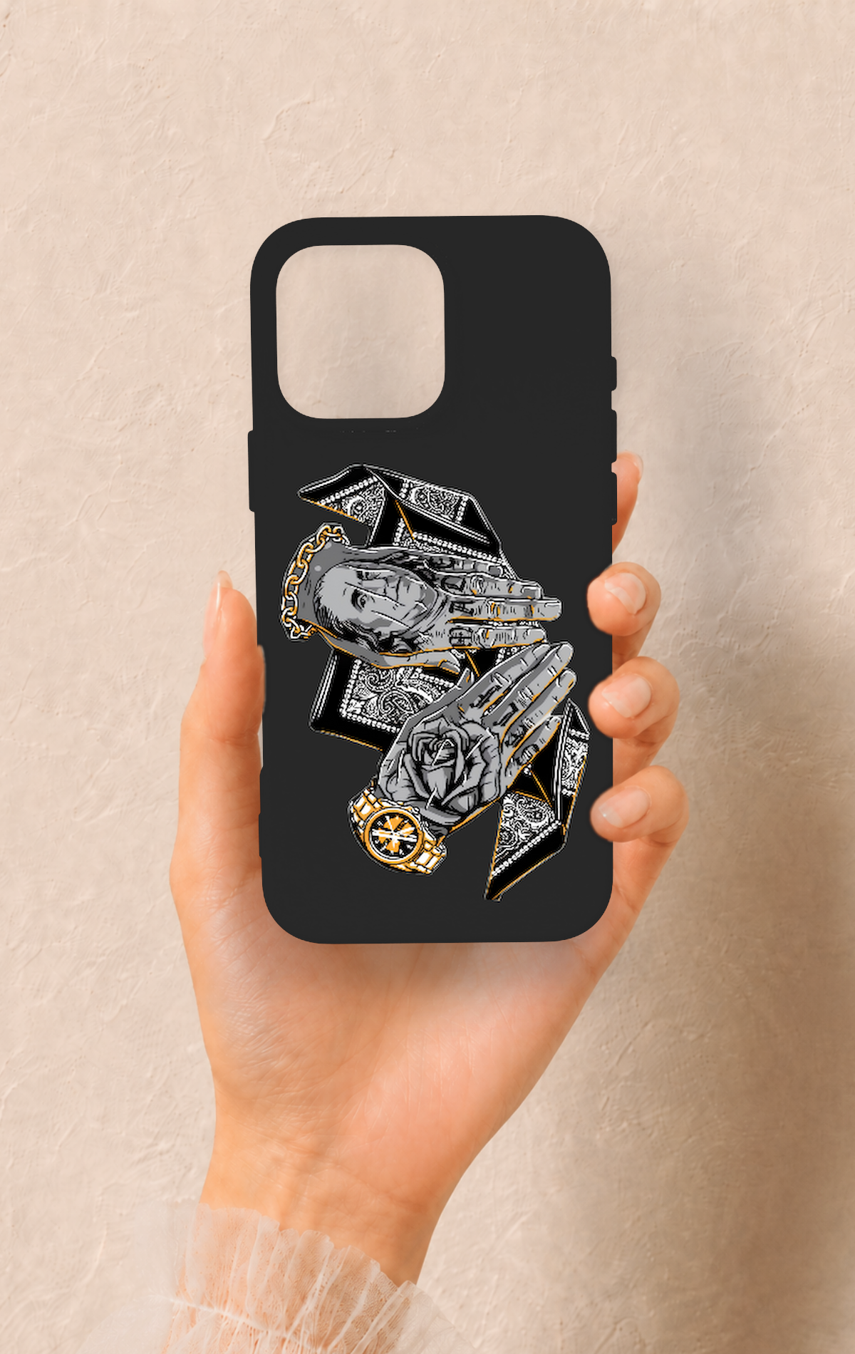 iPhone 16 Pro Max Uyumlu Self Made Desenli Silikon Kılıf
