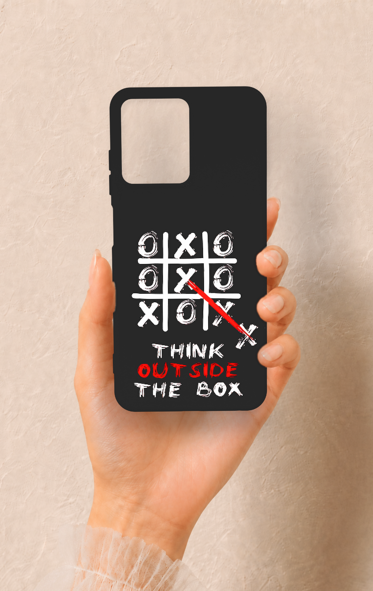 Casper Via M40 Uyumlu Out Side The Box Desenli Silikon Kılıf