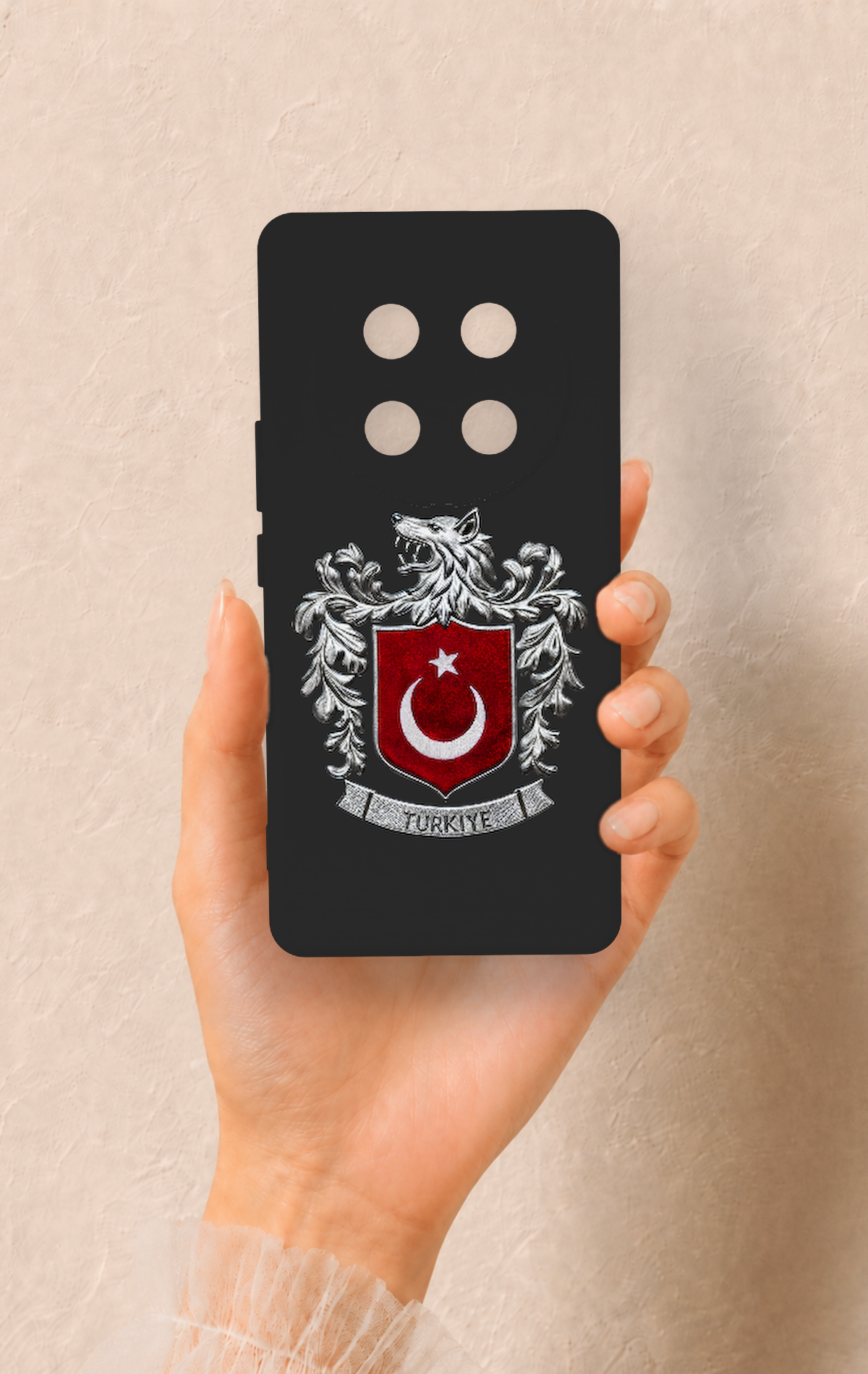 Honor Magic 7 Lite 5G Uyumlu Türk Arma Desenli Silikon Kılıf