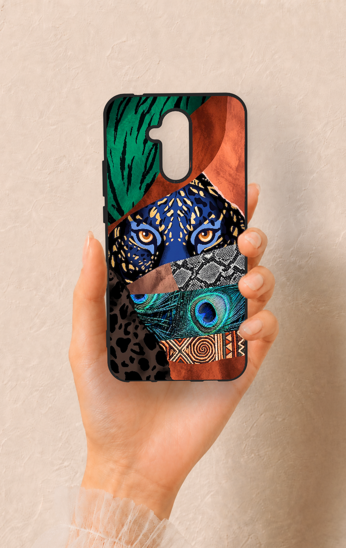 Huawei Mate 20 Lite Uyumlu Amazon Kaplan Desenli Silikon Kılıf