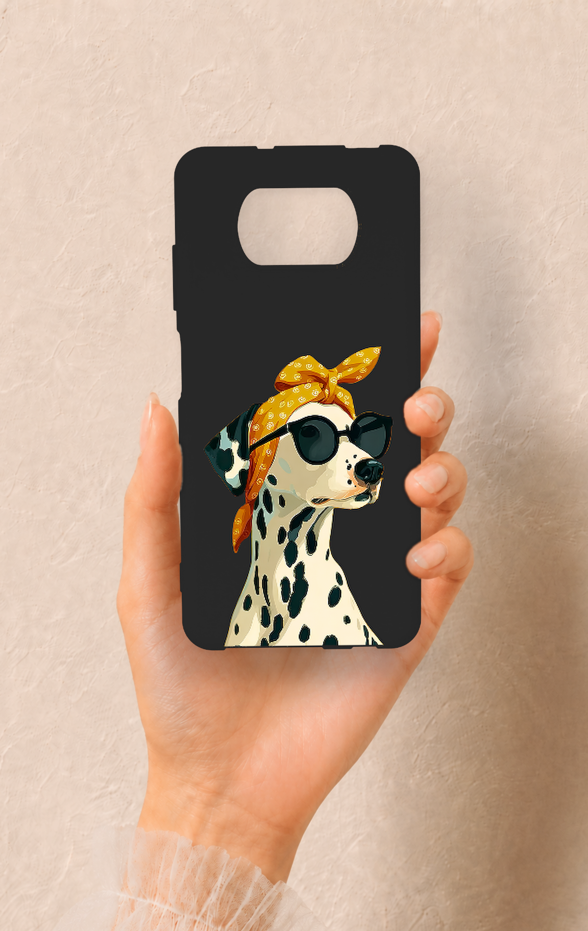 Poco X3 Uyumlu Cool Dalmaçyalı Desenli Silikon Kılıf