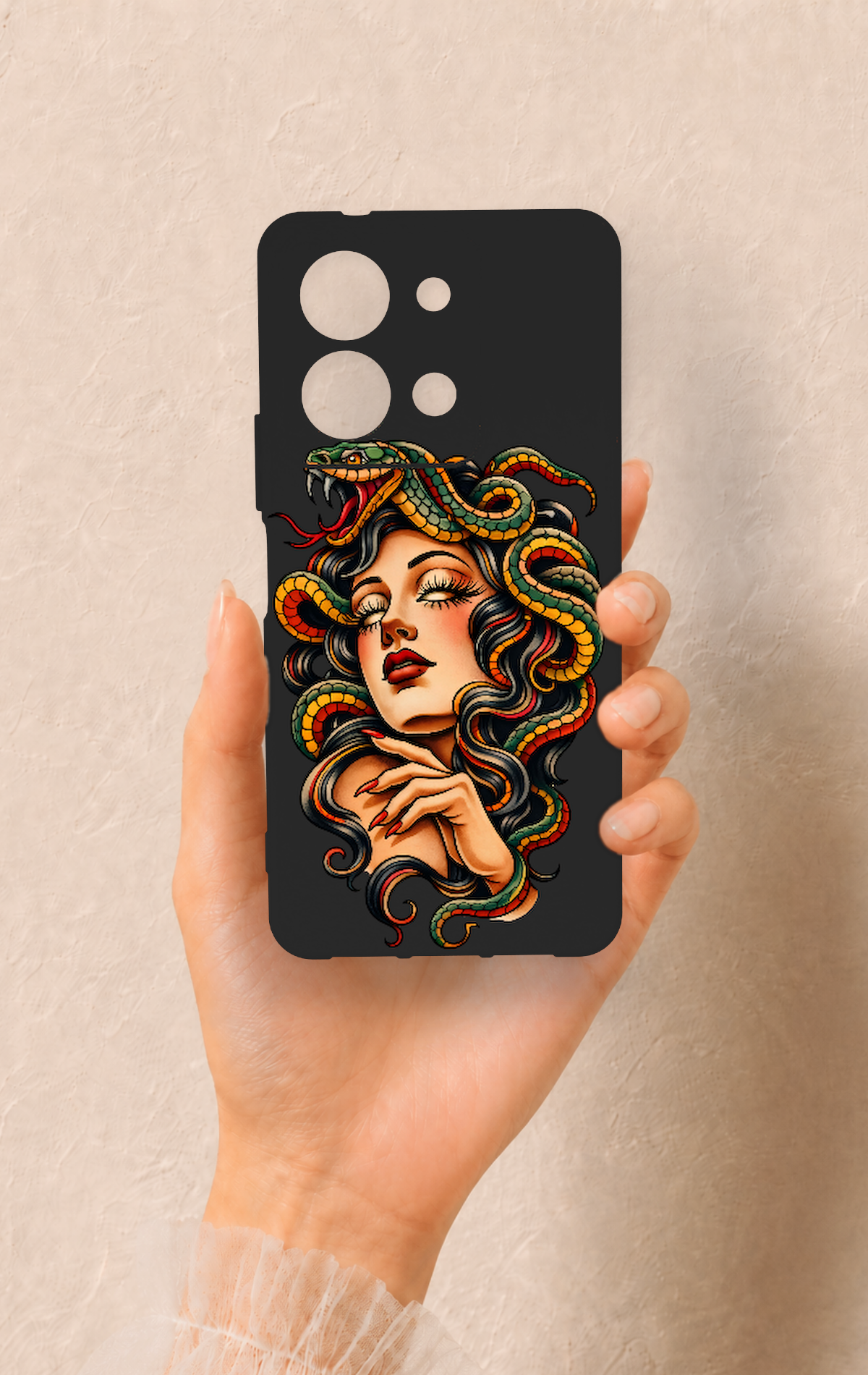 Vivo Y36 Uyumlu Medusa Desenli Silikon Kılıf