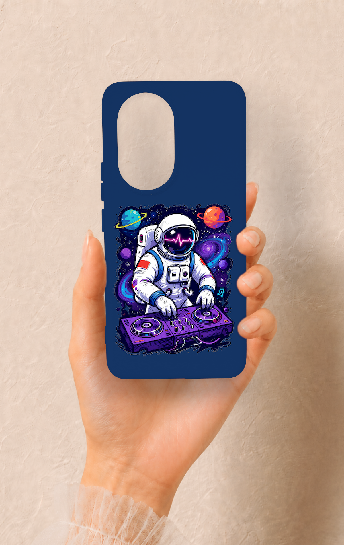 Honor 200 5G Uyumlu Astronot DJ Desenli Silikon Kılıf