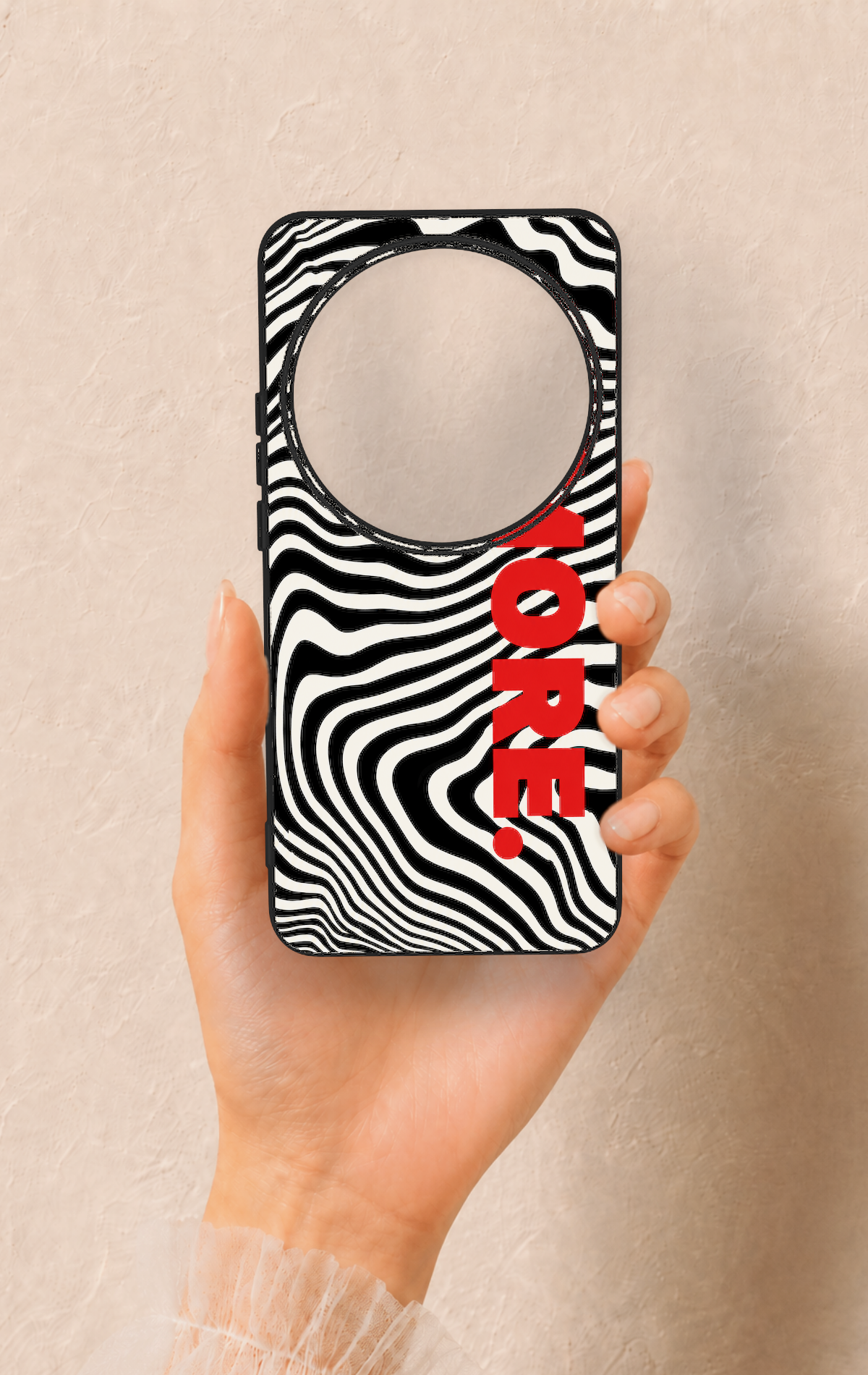 Xiaomi Mi 15 Ultra Uyumlu Zebra Amore Desenli Silikon Kılıf