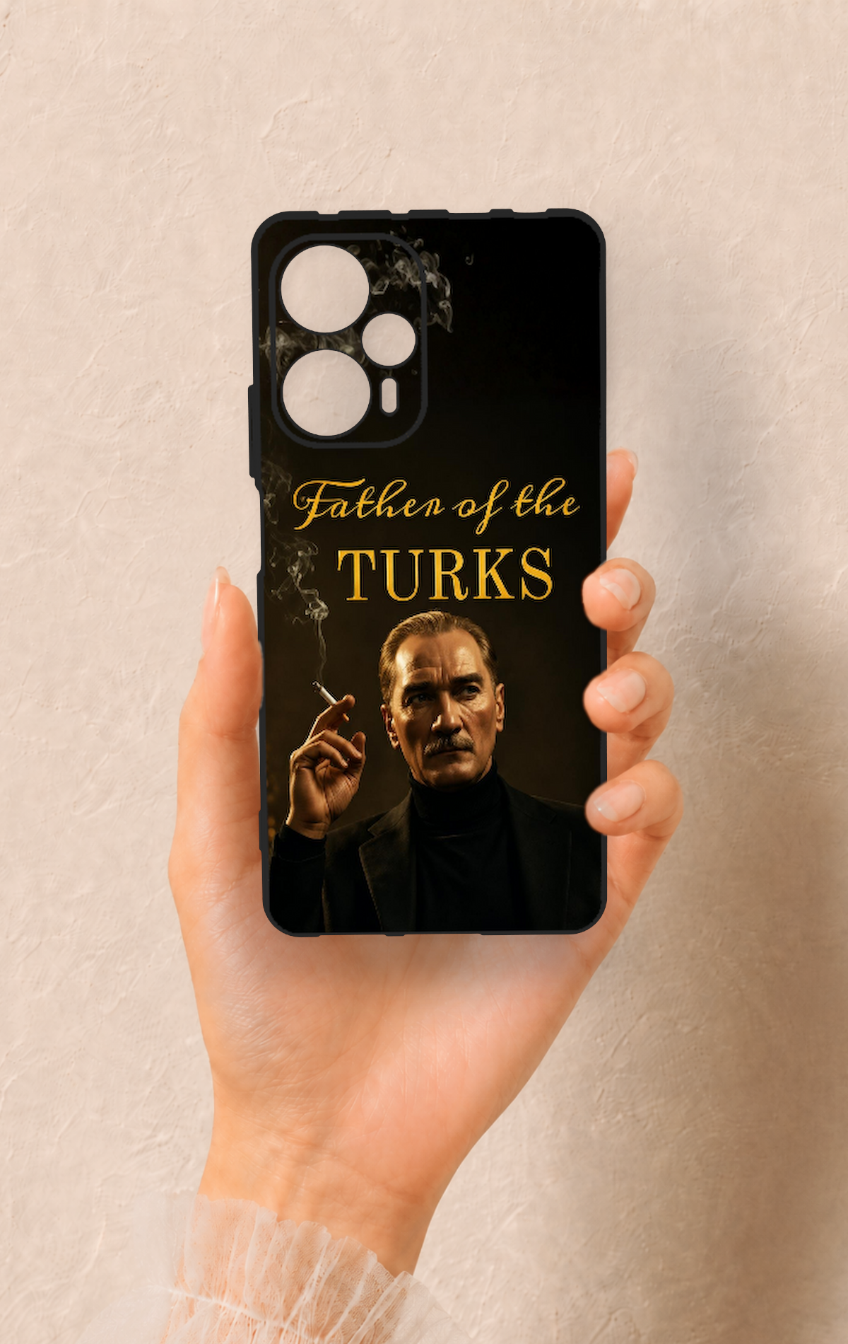 Poco F5 Uyumlu Father Of The Turks Desenli Silikon Kılıf