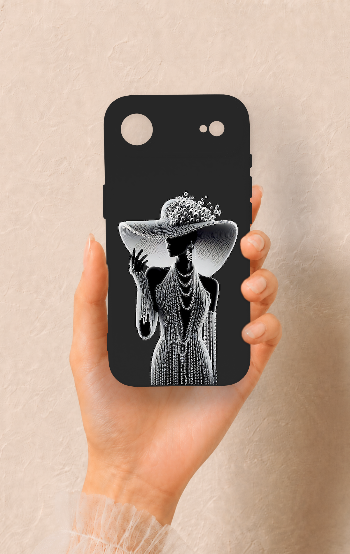iPhone 17 Air Uyumlu Lady Desenli Silikon Kılıf