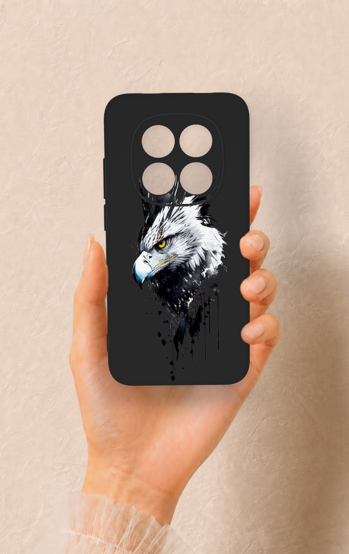 Redmi Note 15 Pro 5G Uyumlu Bald Eagle Desenli Silikon Kılıf