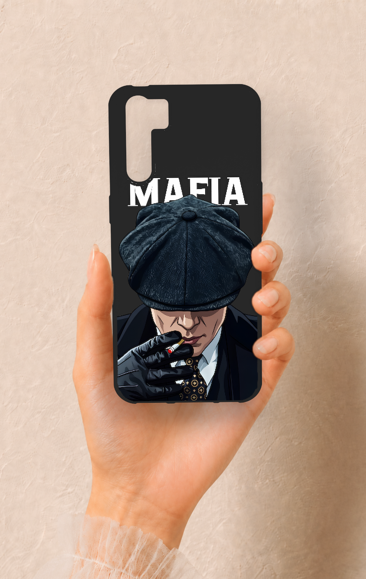 Oppo A91 Uyumlu MAFIA Desenli Silikon Kılıf