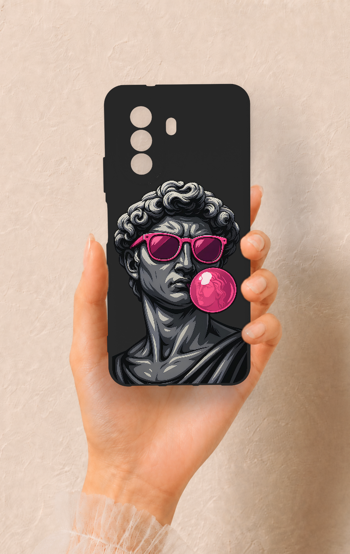Huawei Nova Y70 Uyumlu Pop David Desenli Silikon Kılıf