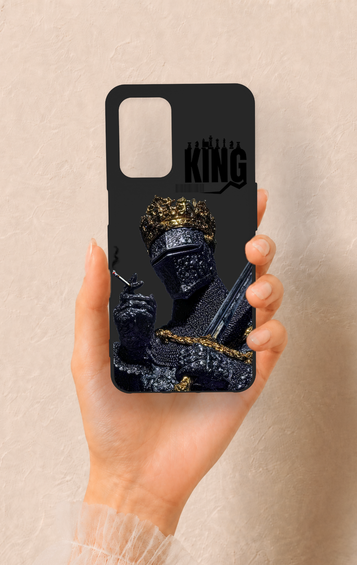 Oppo A54 Uyumlu King Desenli Silikon Kılıf