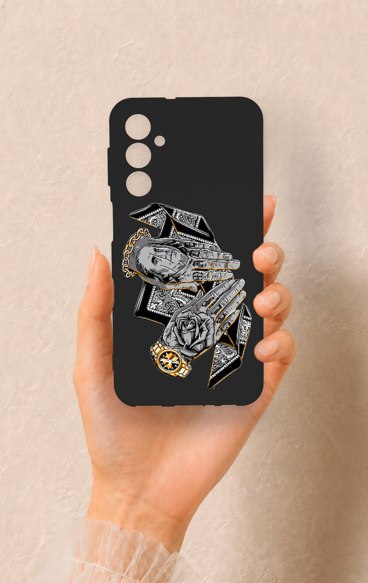 Samsung M34 Uyumlu Self Made Desenli Silikon Kılıf