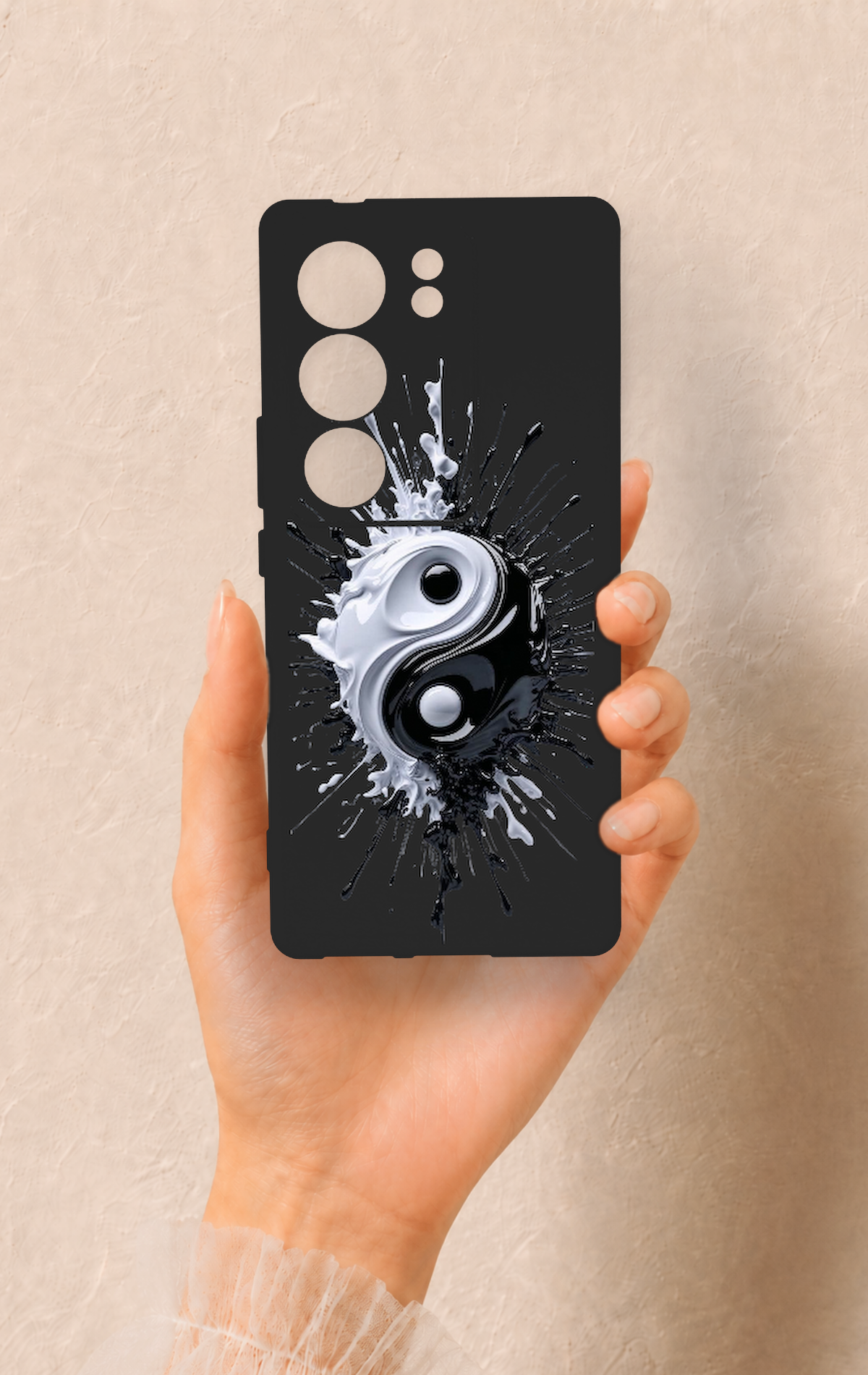 Vivo V29 Uyumlu İyi ve Kötü Desenli Silikon Kılıf